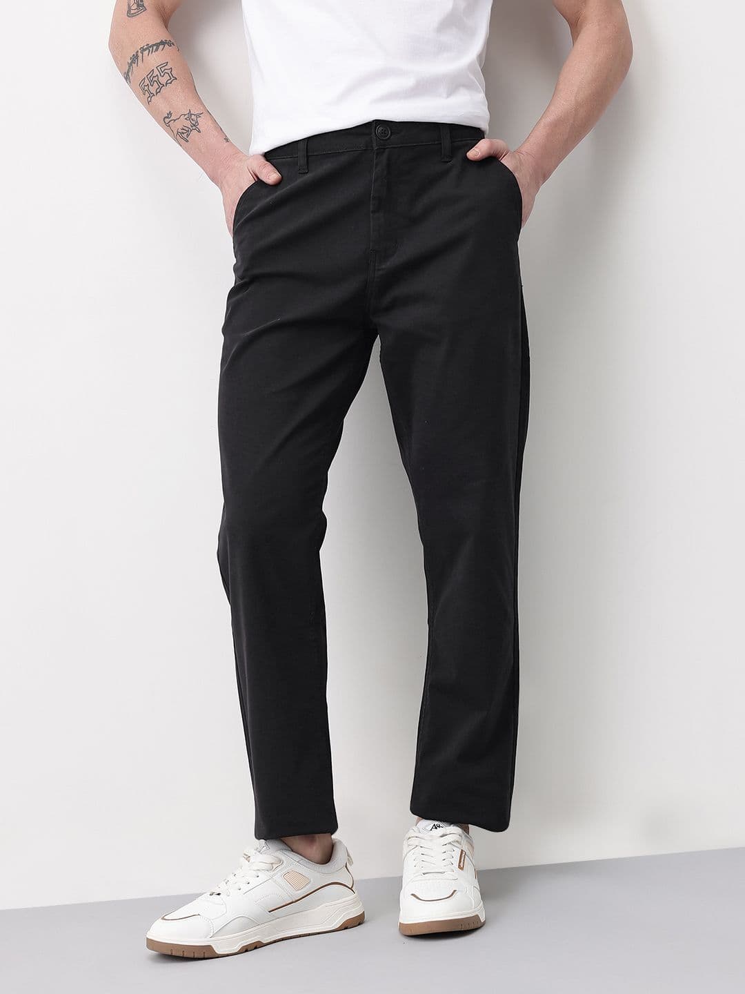 Mast & Harbour Men Mid-Rise Regular Fit Chinos