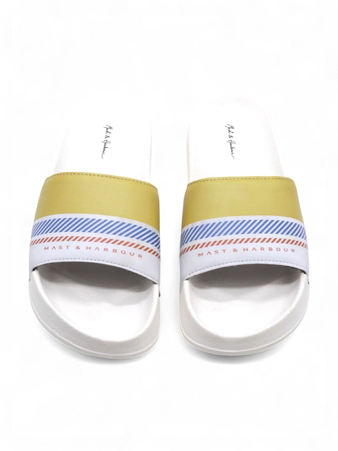 Mast & Harbour Typography Printed Comfortable Sliders - view 1