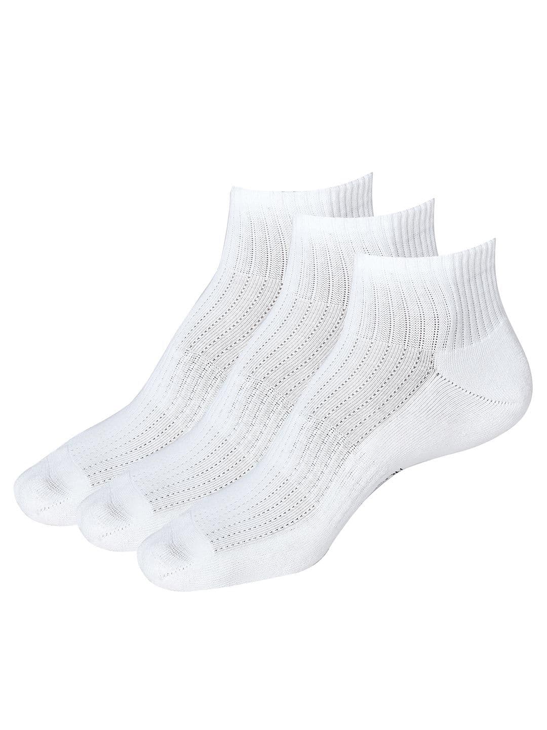 ROYAL SON Pack Of 3 Ankle Length Cushioned Sole Breathable Mesh Socks - view 1