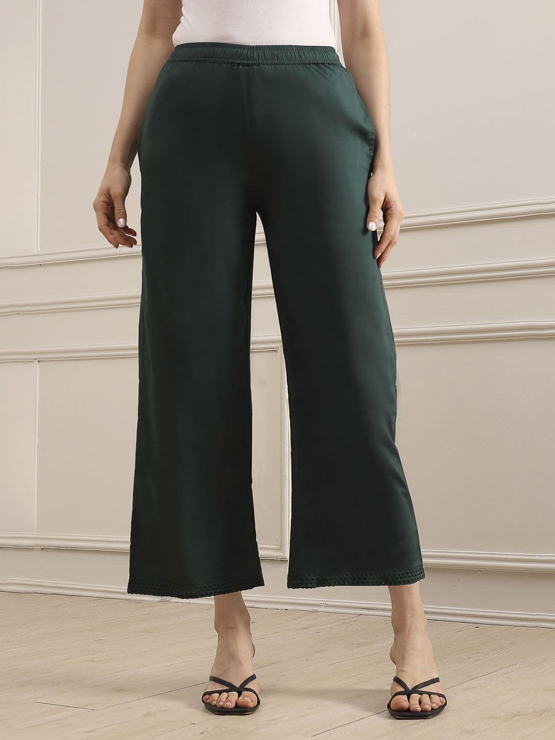 Biba Women Wide Leg Cropped Palazzos - view 1
