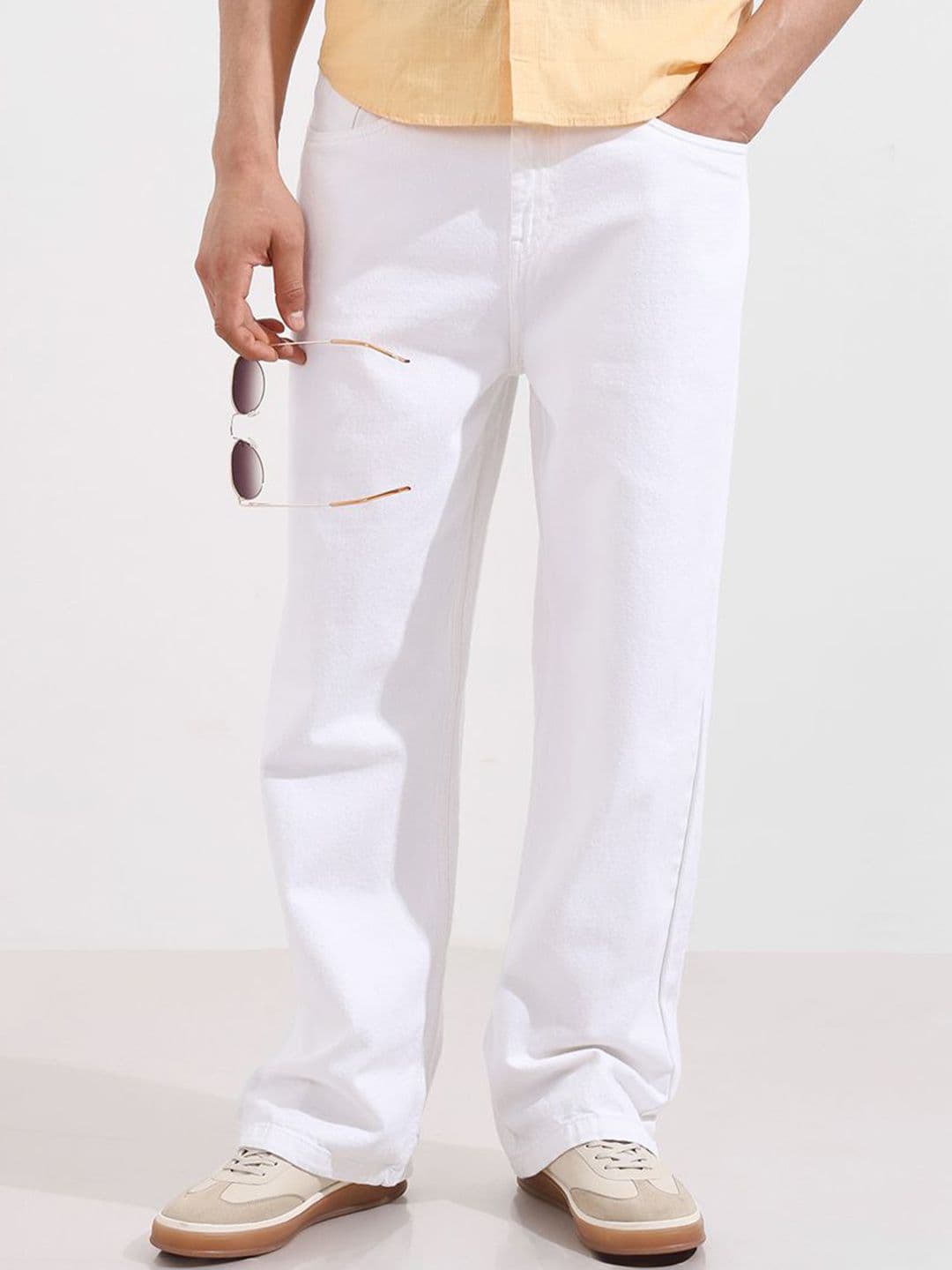 The Indian Garage Co Men Baggy Mid-Rise Cotton Jeans - view 1