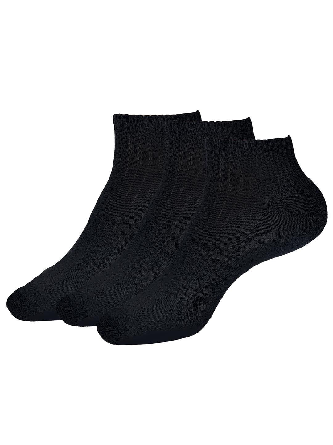 ROYAL SON Pack Of 3 Ankle Length Cushioned Sole Breathable Mesh Socks - view 1