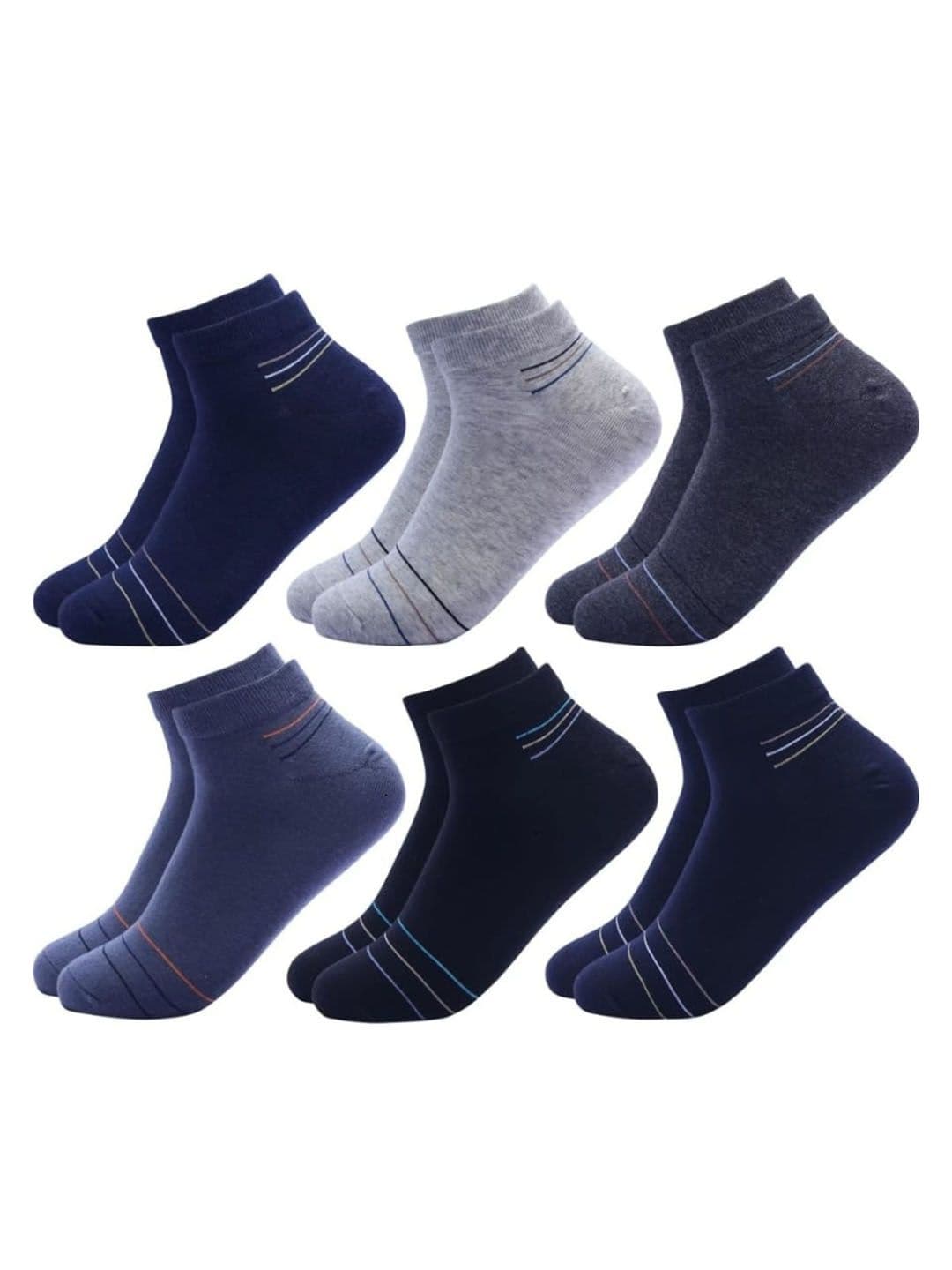 Akeeta Pack Of 6 Multicolour Cotton Ankle Length Socks - view 1