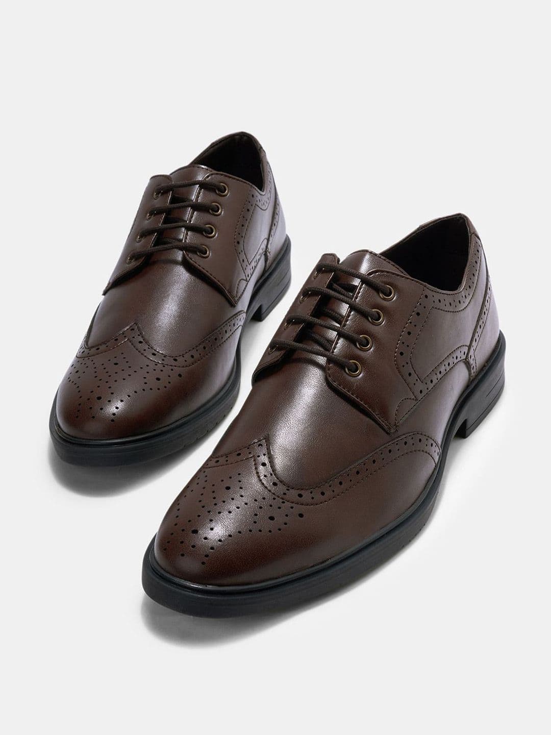 BYFORD by Pantaloons Men Textured Formal Brogues - view 1