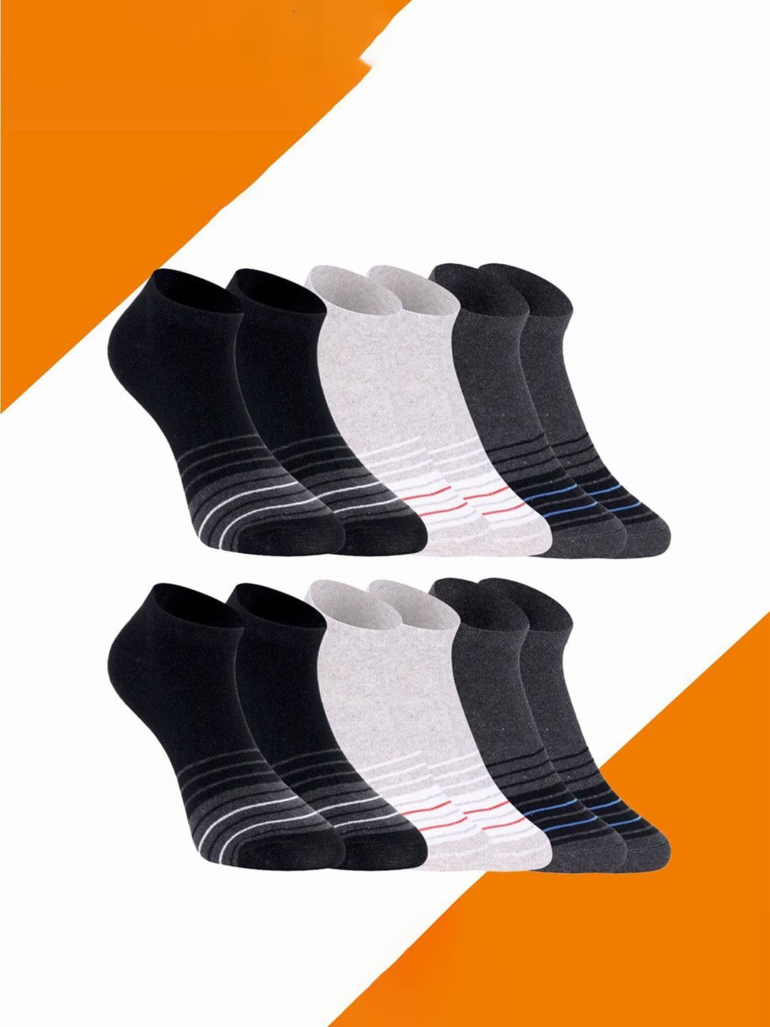 Spancia Unisex Set Of 6 Ankle-Length Socks - view 1