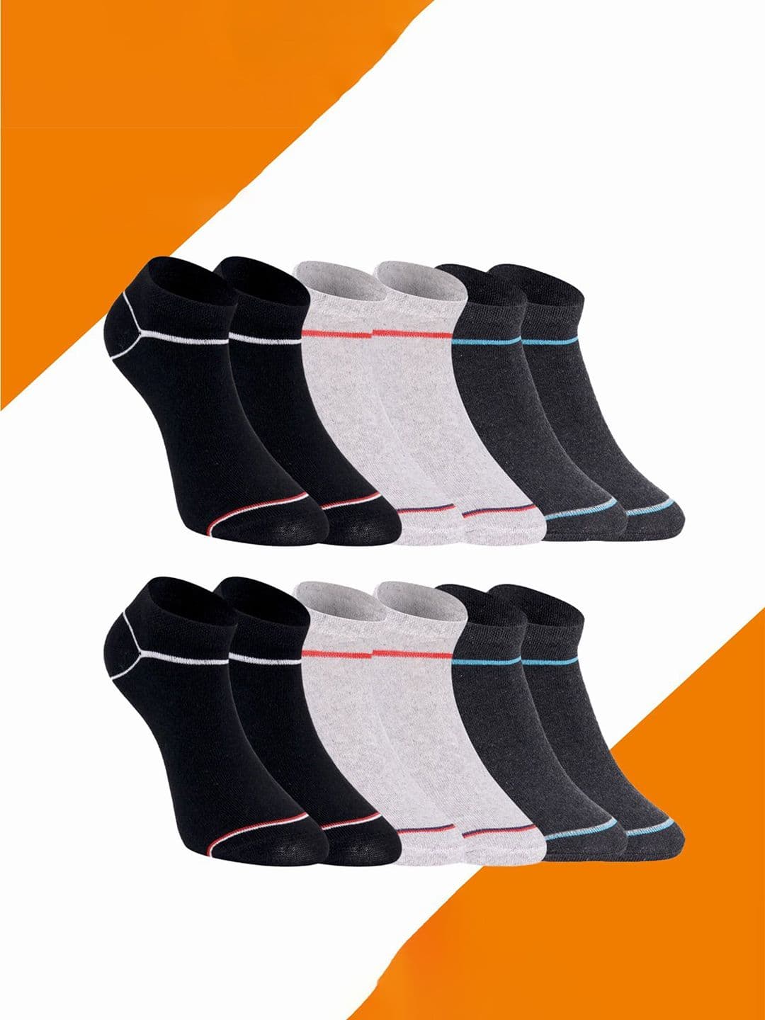 Spancia Unisex Set Of 6 Ankle-Length Socks - view 1
