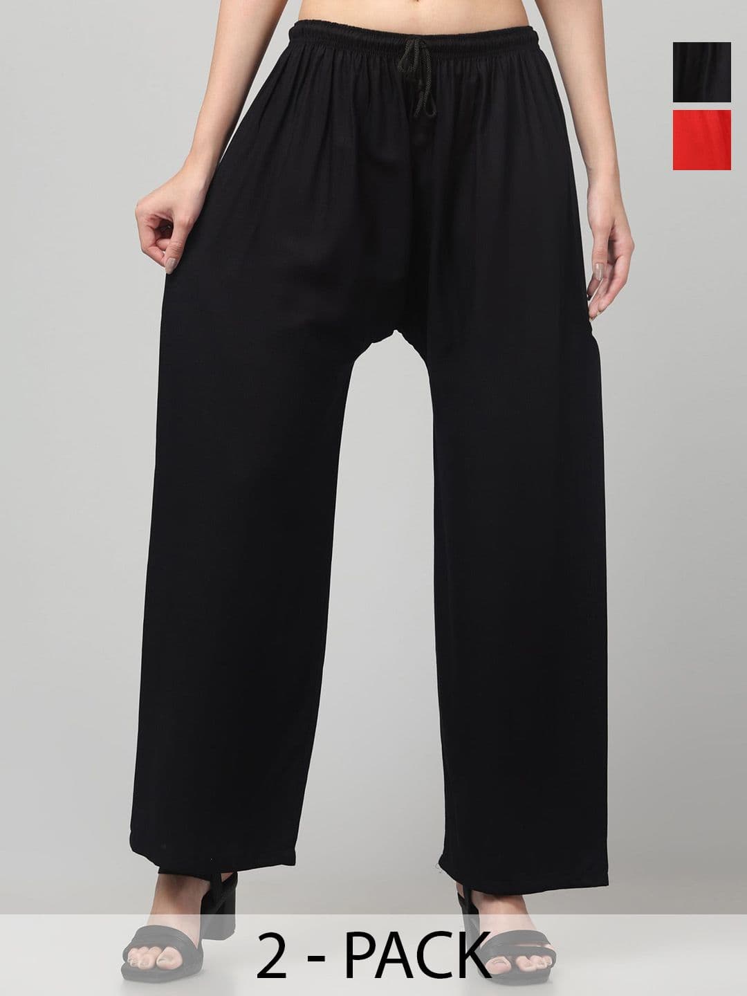 AFFLEON Women Pack Of 2 Palazzos - view 1