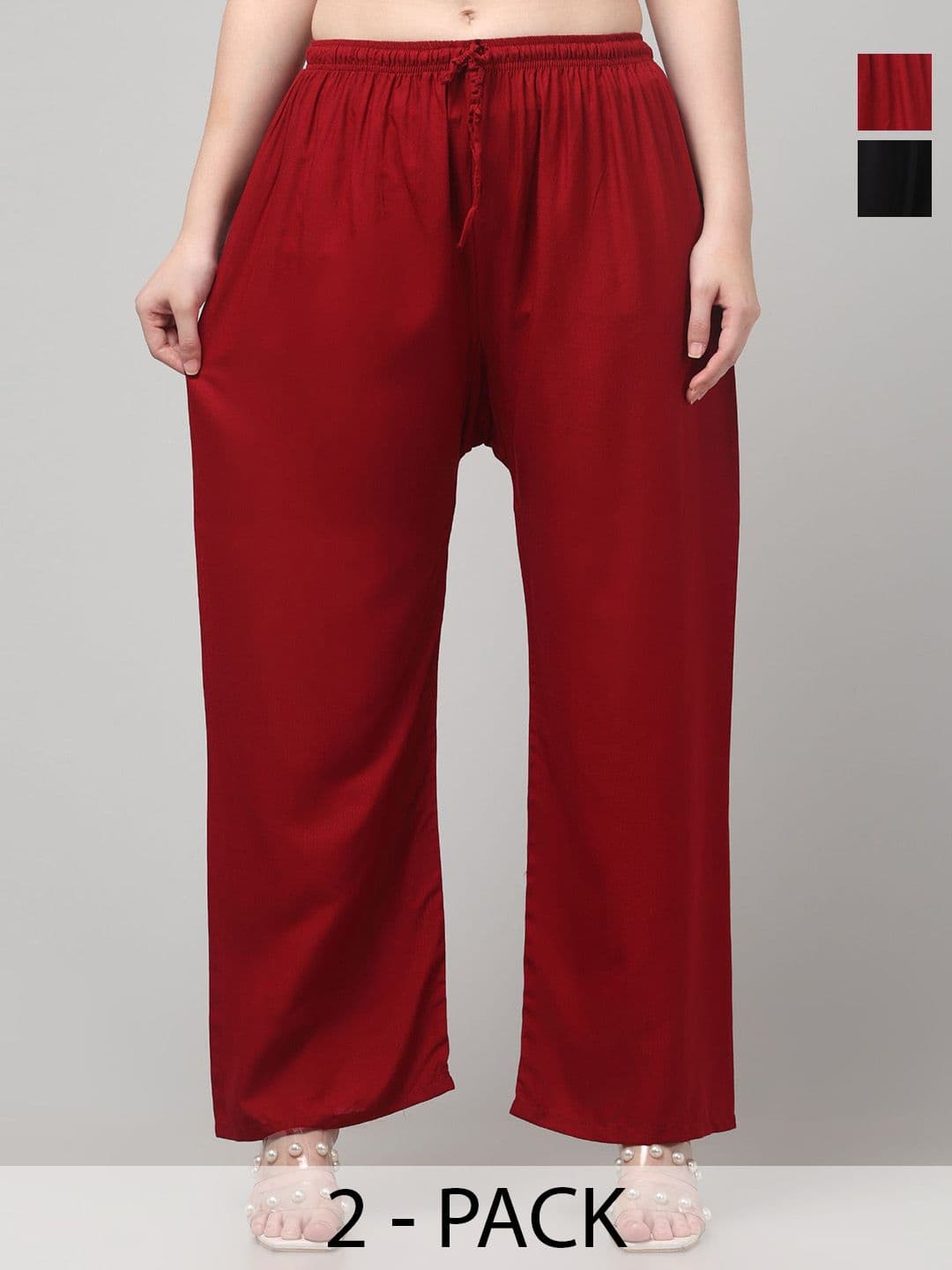 AFFLEON Women Pack of 2 Palazzos - view 1