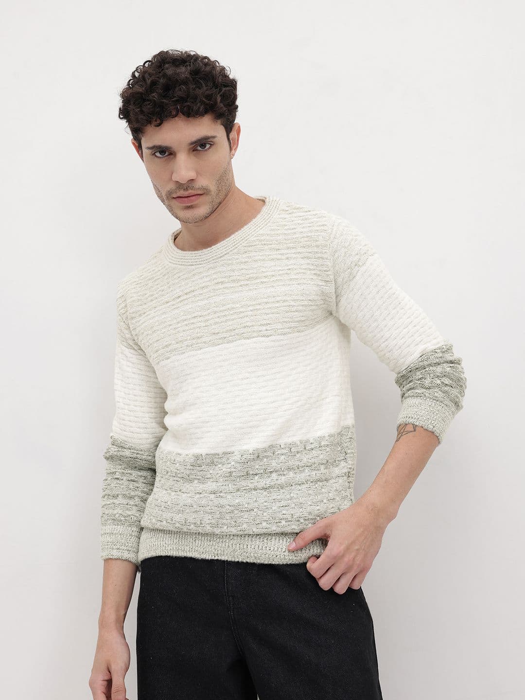 The Roadster Life Co. Colourblocked Pullover - view 1