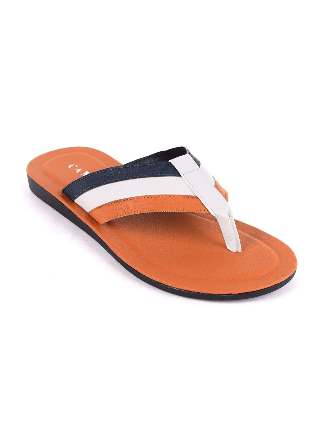 CANVI - TAKE CHANGE TO MAKE CHANGE Men Colourblocked Leather Comfort Sandals - view 1