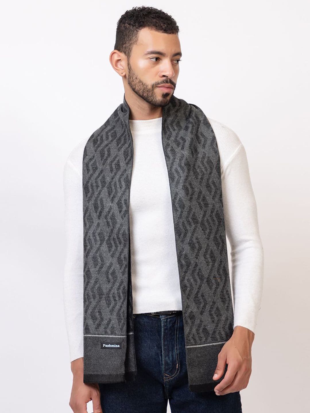 Amoldo Unisex Patterned Woolen Mufflers - view 1