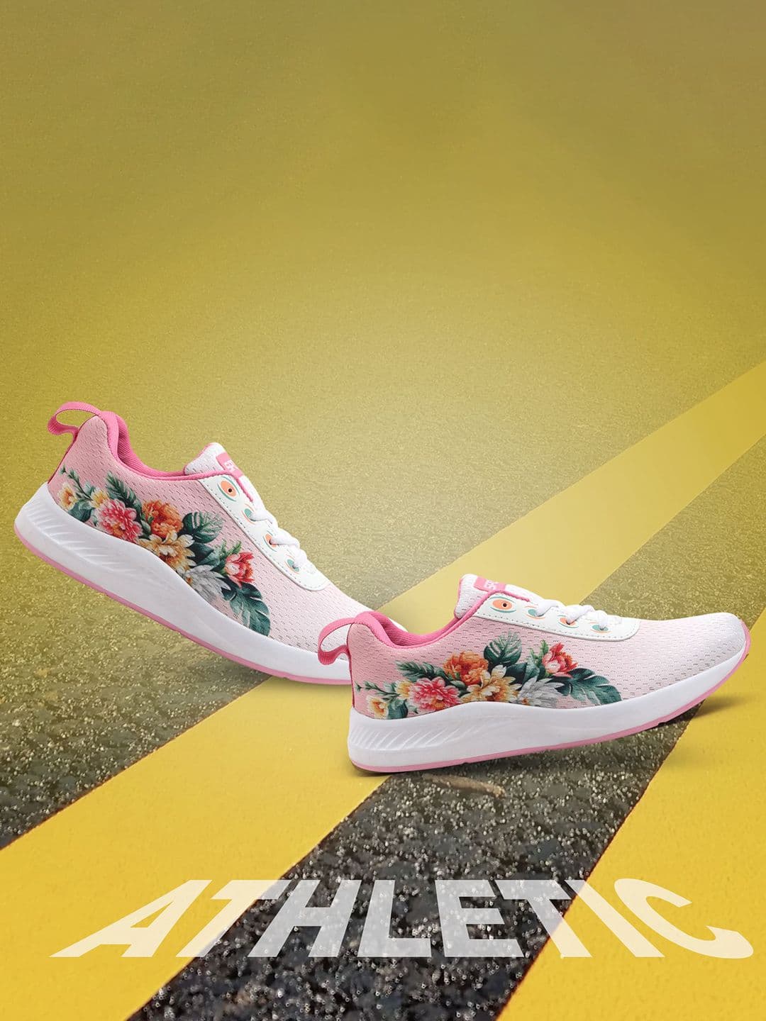 glitchez Women Mesh Non-Marking Walking Shoes - view 1