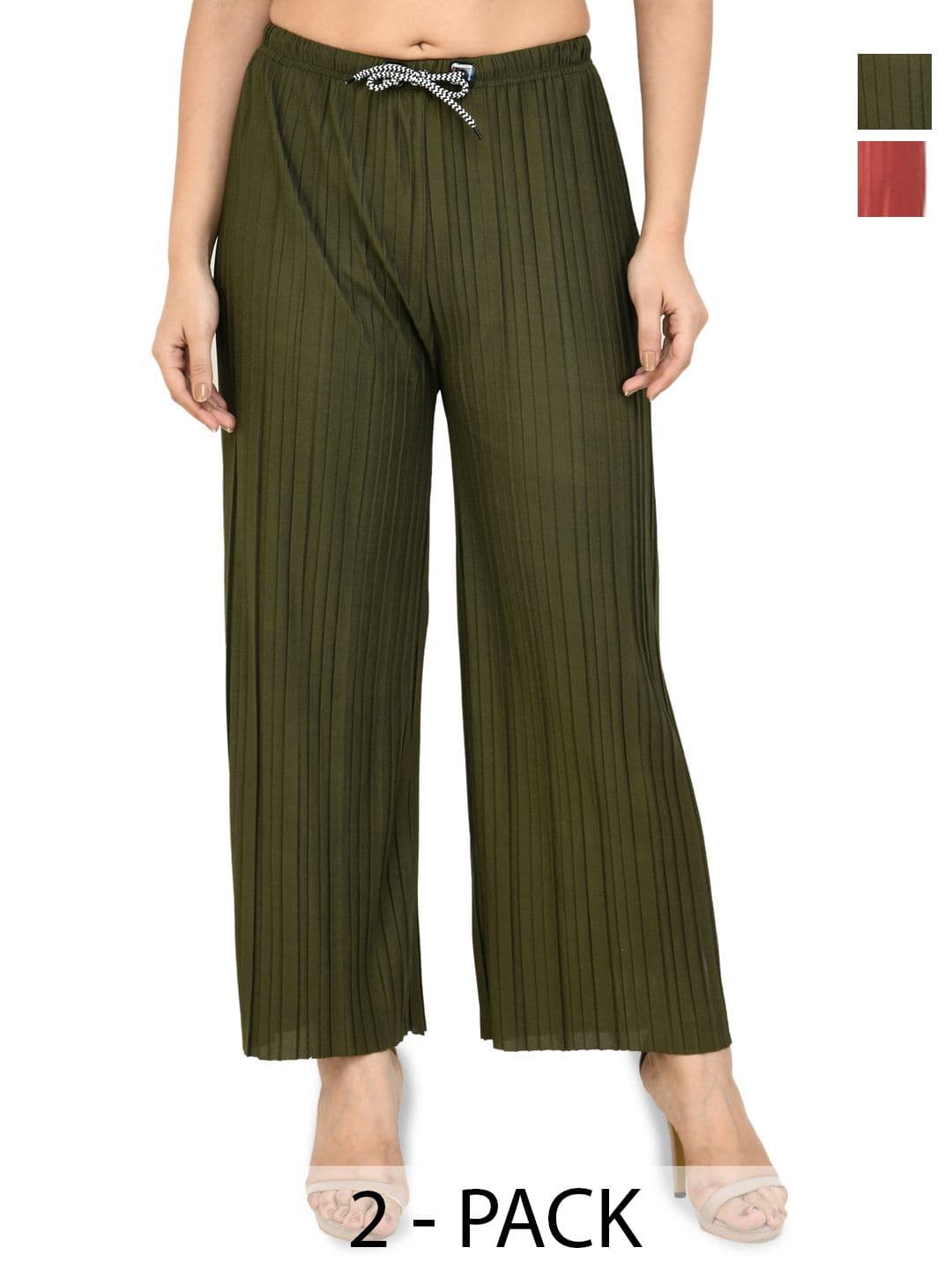 Gladly Women Pack of 2 Chambray Palazzos - view 1