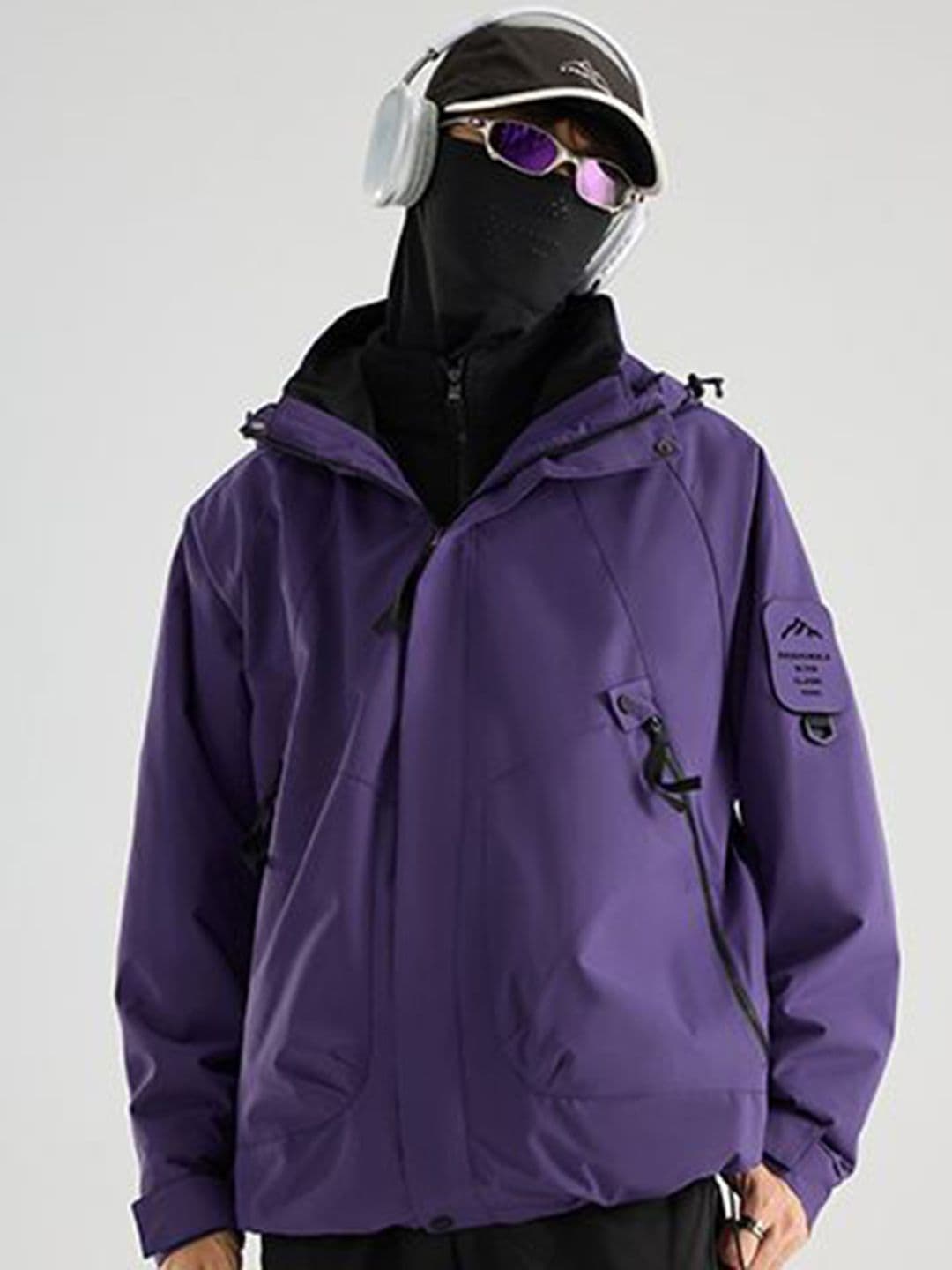StyleCast x Revolte Men Hooded Solid Windcheater Tailored Jacket - view 1