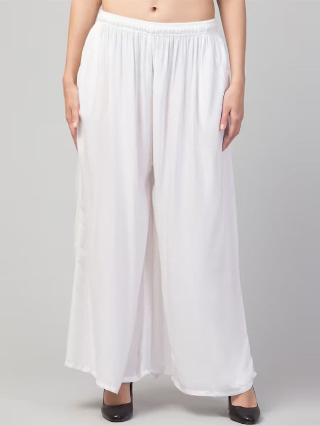 Thrifty Thread Women Flared Knitted Ethnic Palazzos - view 1