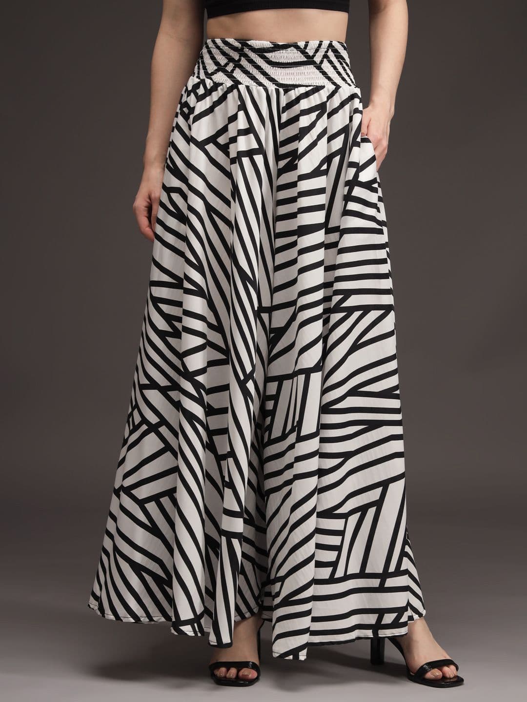 emeros Women Printed Flared Palazzos - view 1