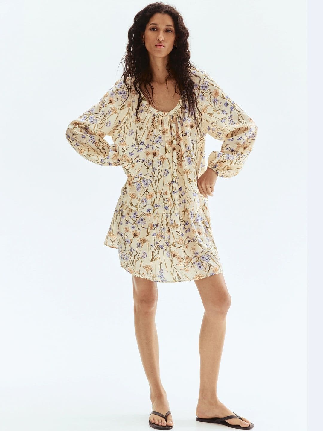 H&M Button-Front Tunic Dress - view 1