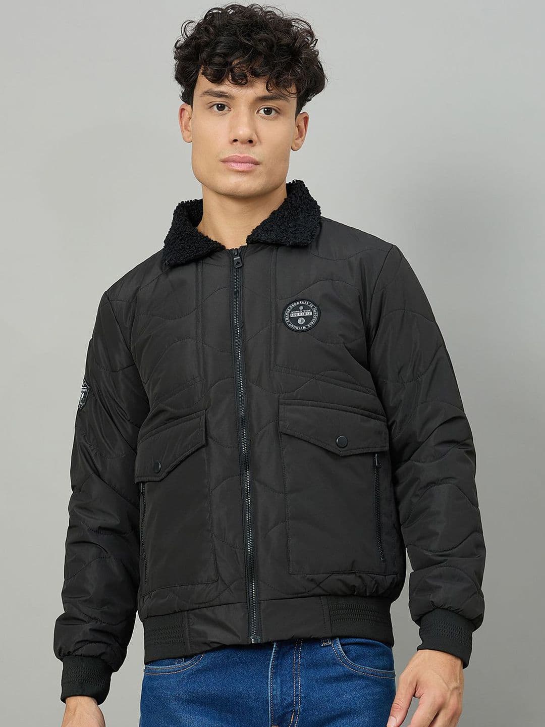 Duke Self Design Spread Collar Bomber - view 1