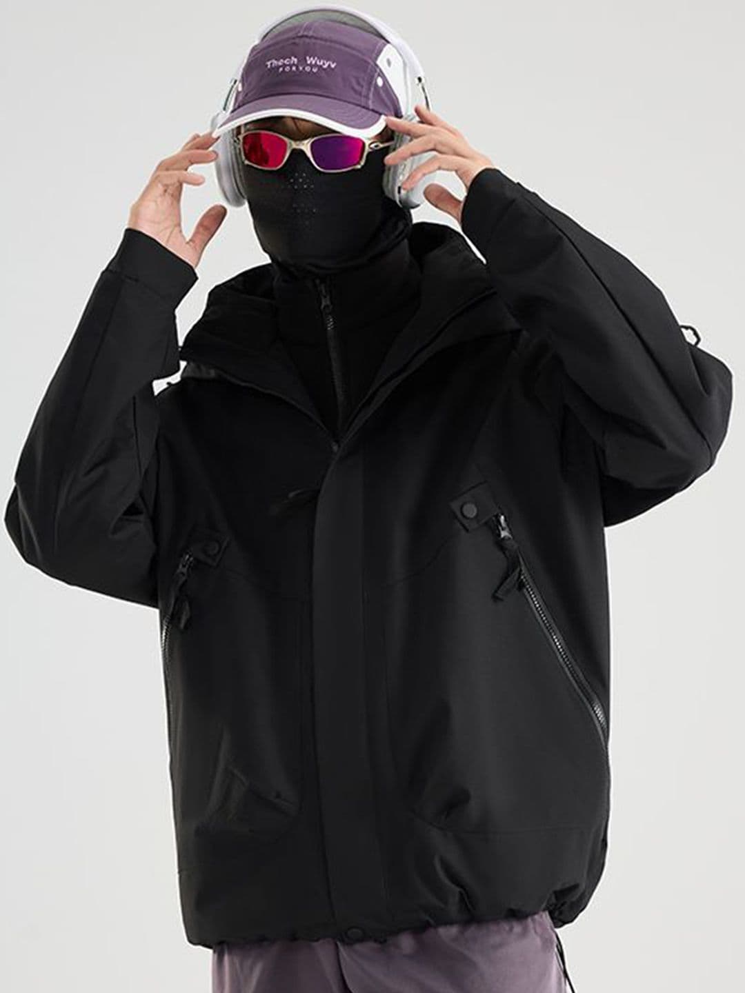 StyleCast x Revolte Men Hooded Solid Windcheater Tailored Jacket - view 1