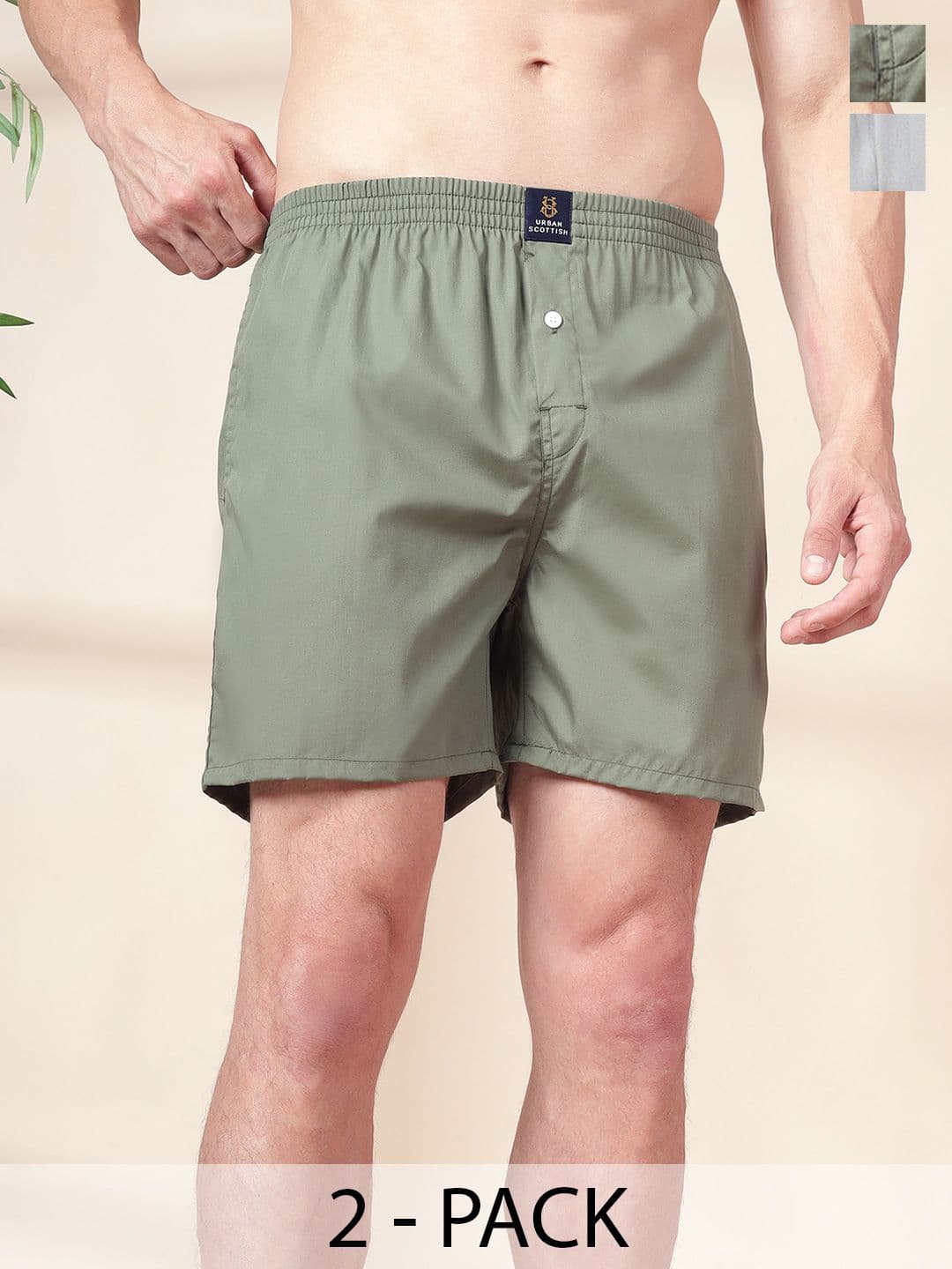 URBAN SCOTTISH Men Cotton Boxers - view 1