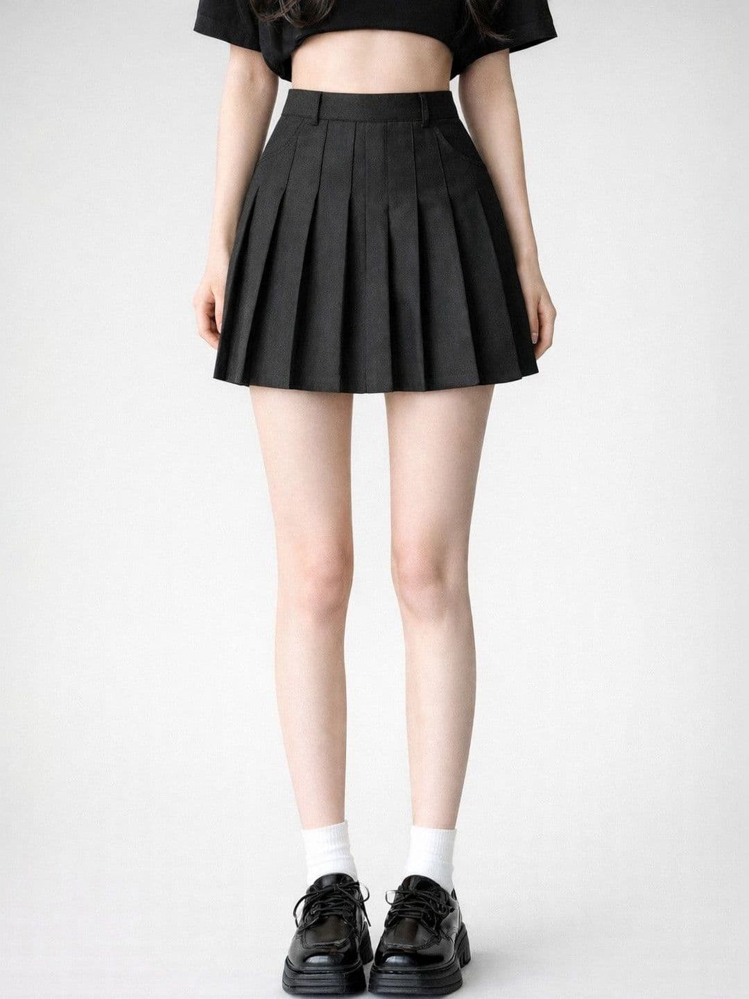 Suo Women Above Knee A-Line Skirt - view 1