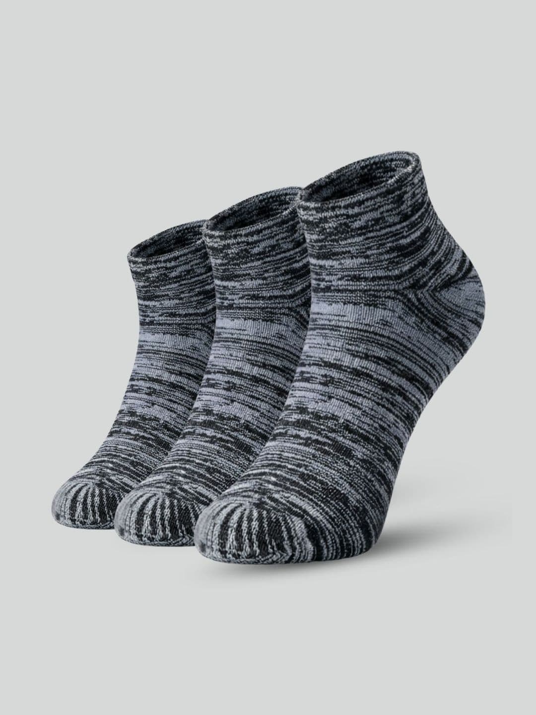 Sockscarving Unisex Pack of 3 Cotton Patterned Ankle Length Socks - view 1
