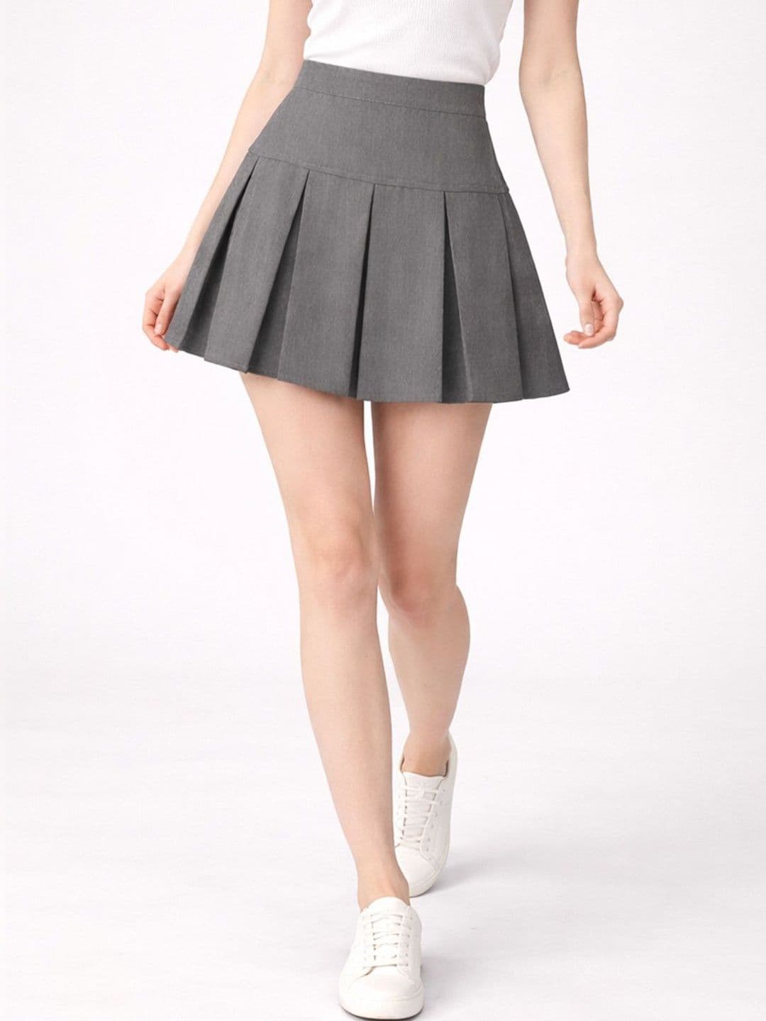 Suo Women Above Knee A-Line Skirt - view 1