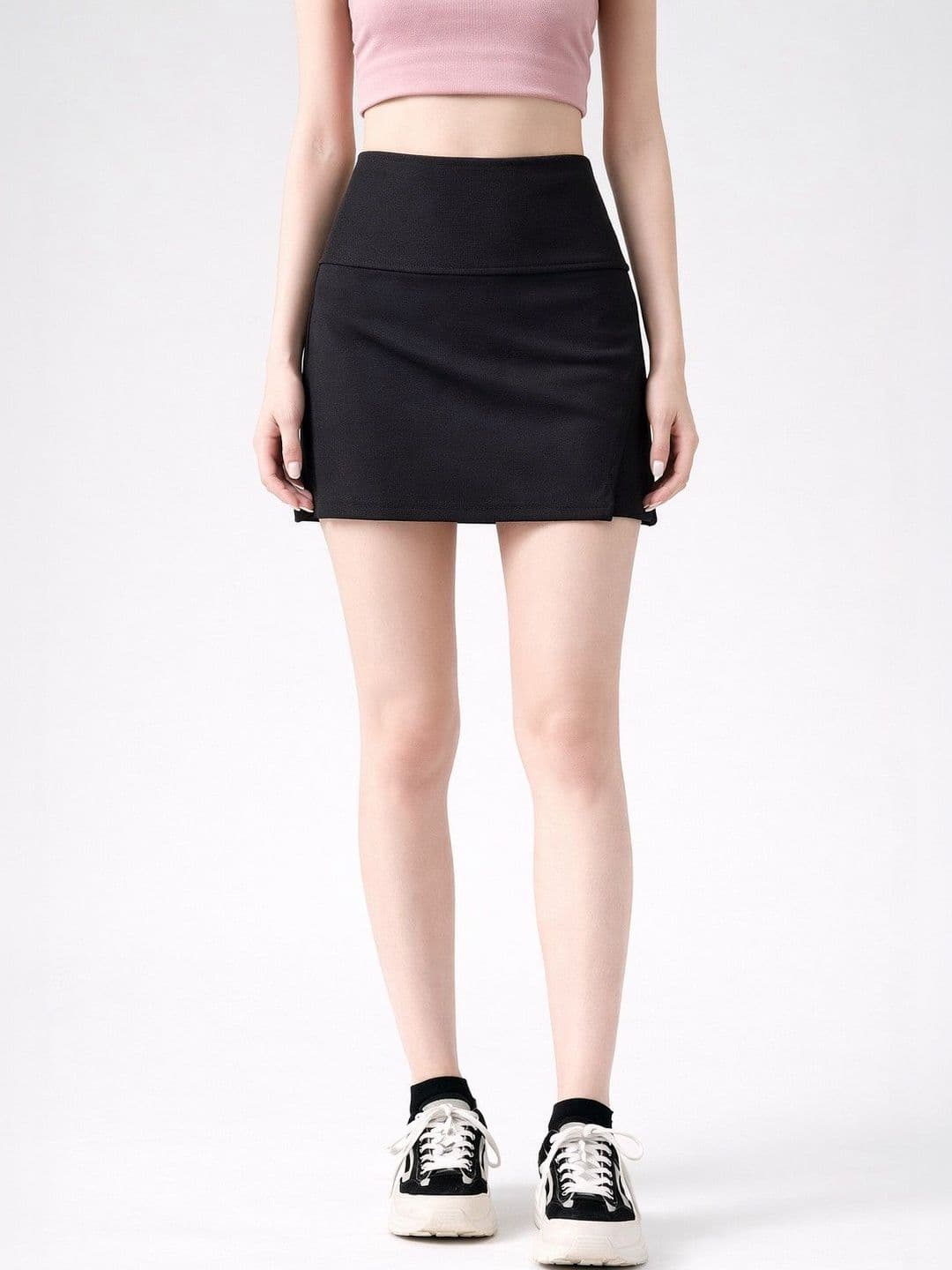 Suo Women Above Knee A-Line Skirt - view 1
