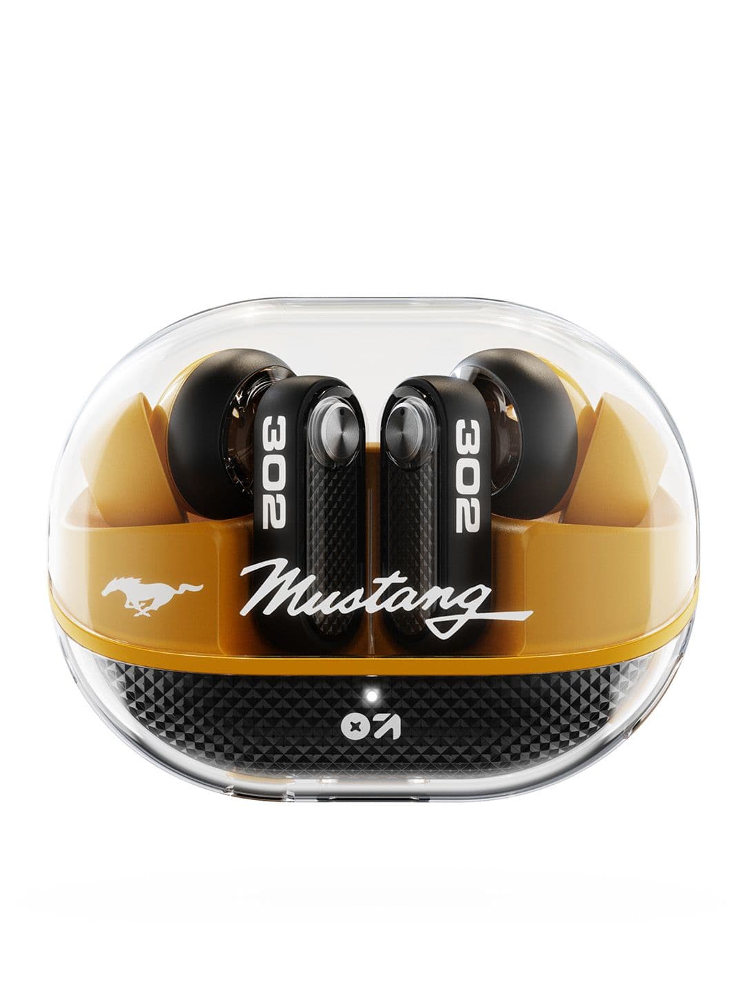 GOBOULT Mustang Sprint, Dual Pairing Quad Mic 6.0v Bluetooth Headset (Turbo Yellow)