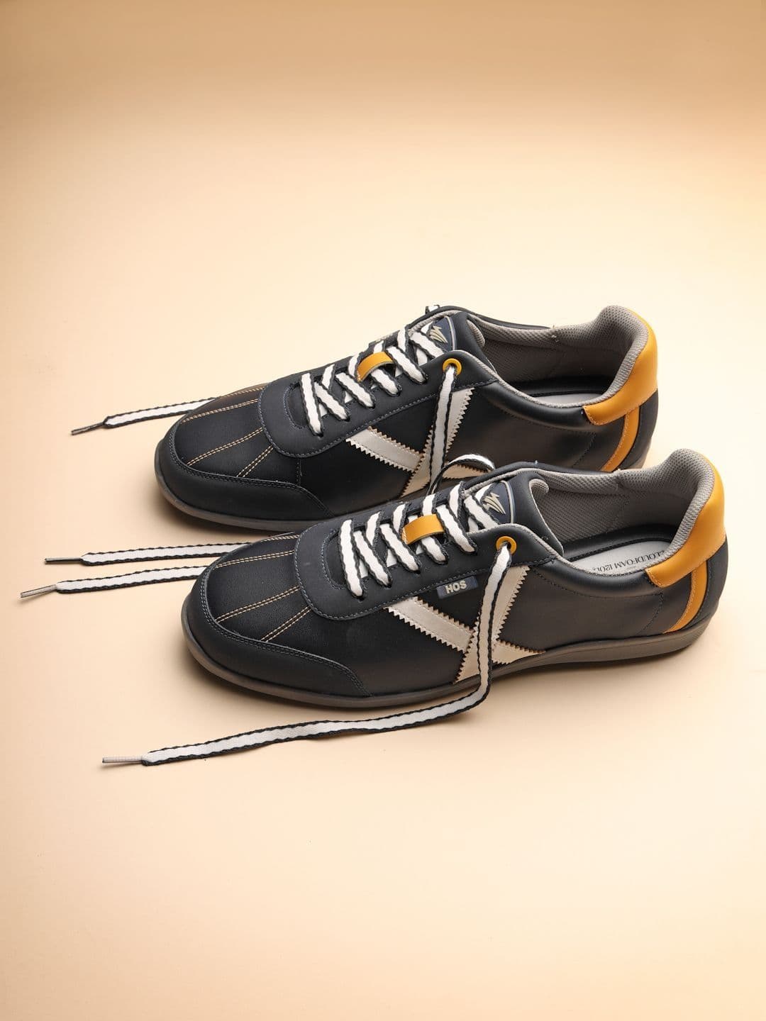 HOS Men Colorblock Casual Lace-Up Comfortable Sneakers