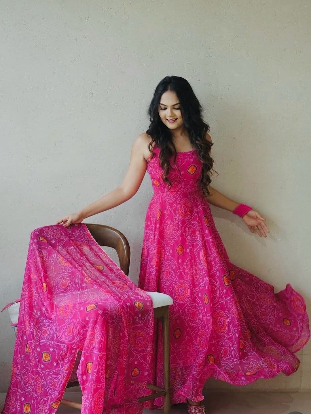 Moda Rapido Embroidered Round Neck A-Line Maxi Dress - view 1