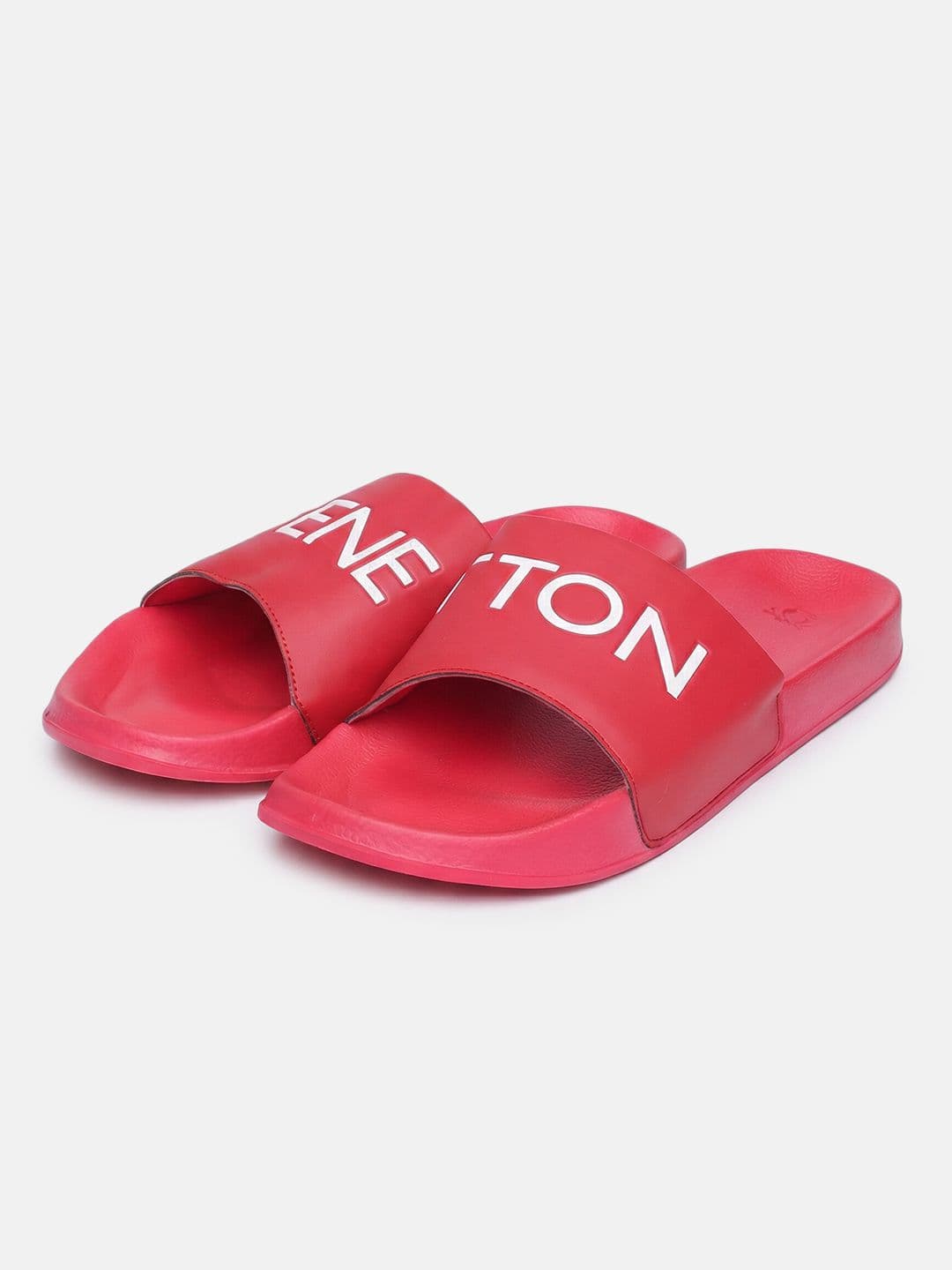 United Colors of Benetton Men Typography Printed Sliders - view 1