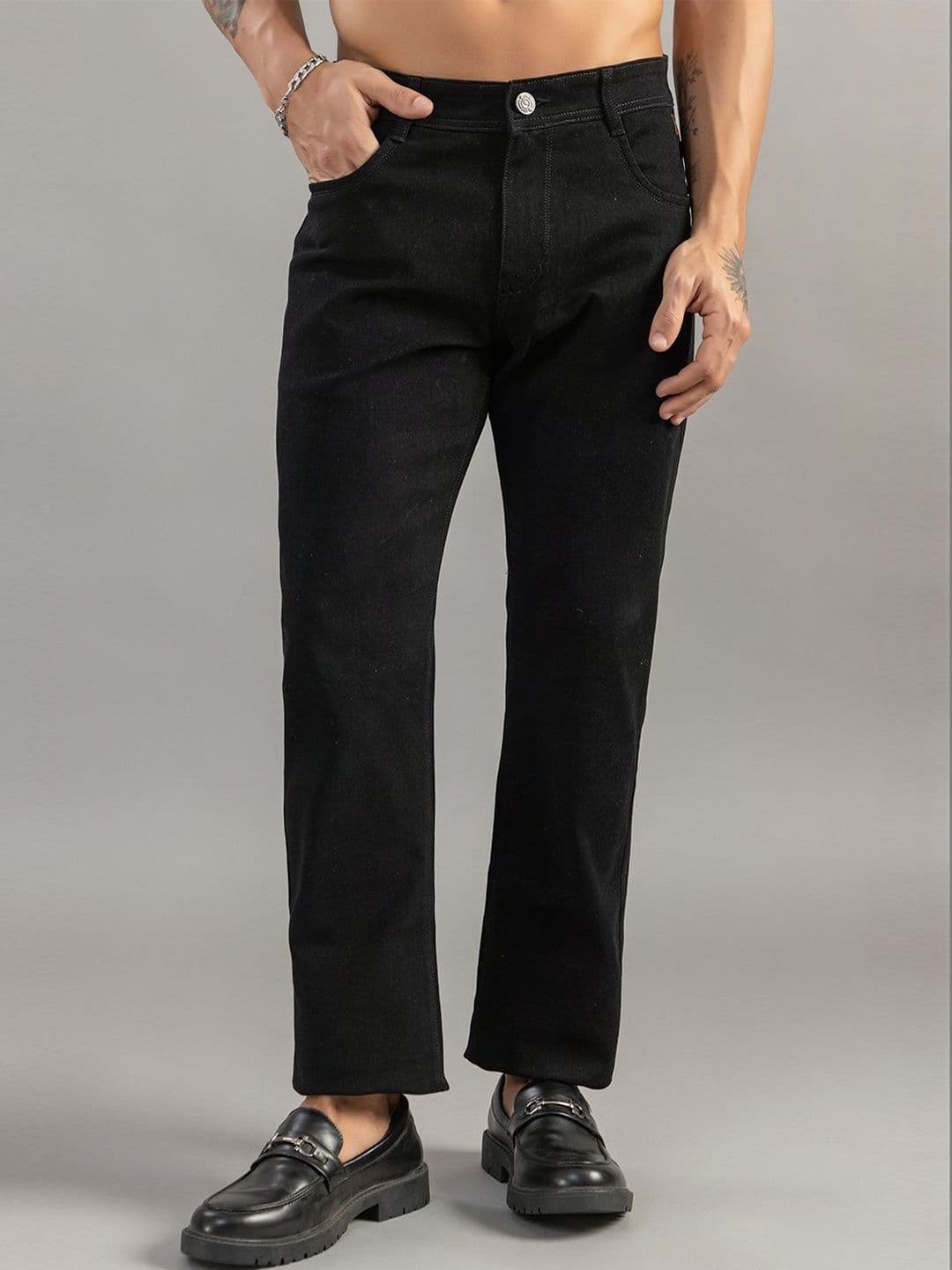 Club York Men Straight Fit Mid-Rise Low Distress Light Fade Jeans - view 1