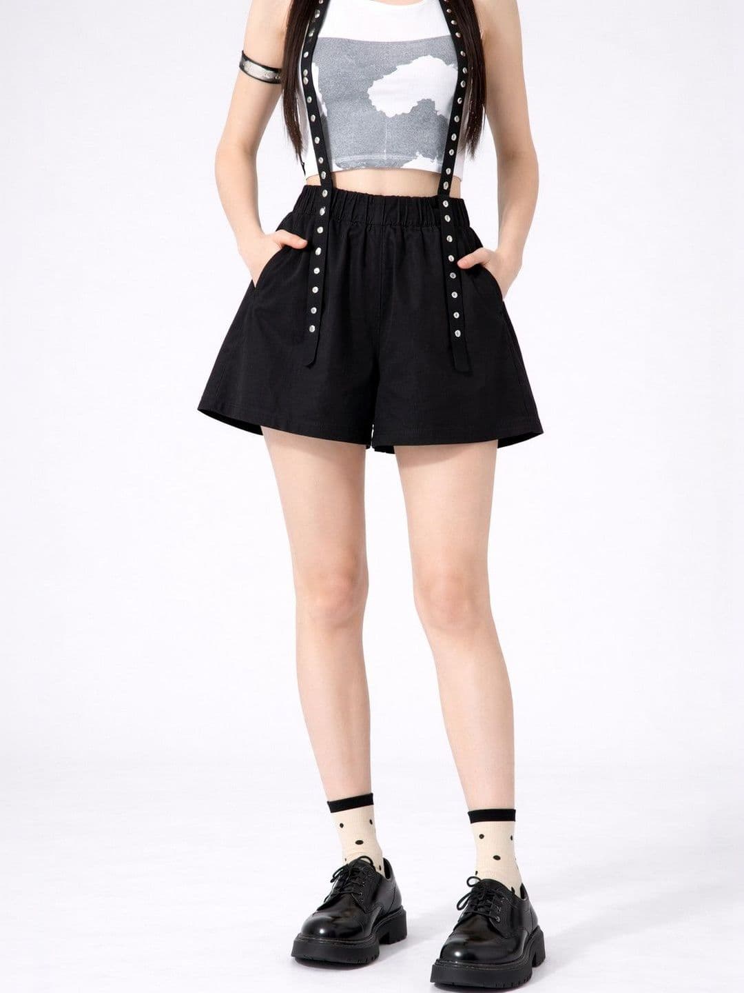 Suo Women Above Knee A-Line Skirt - view 1