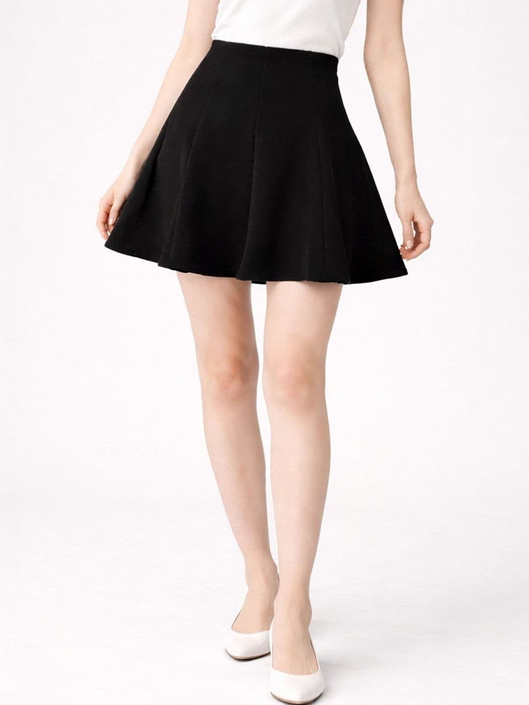 Suo Women Above Knee A-Line Skirt - view 1