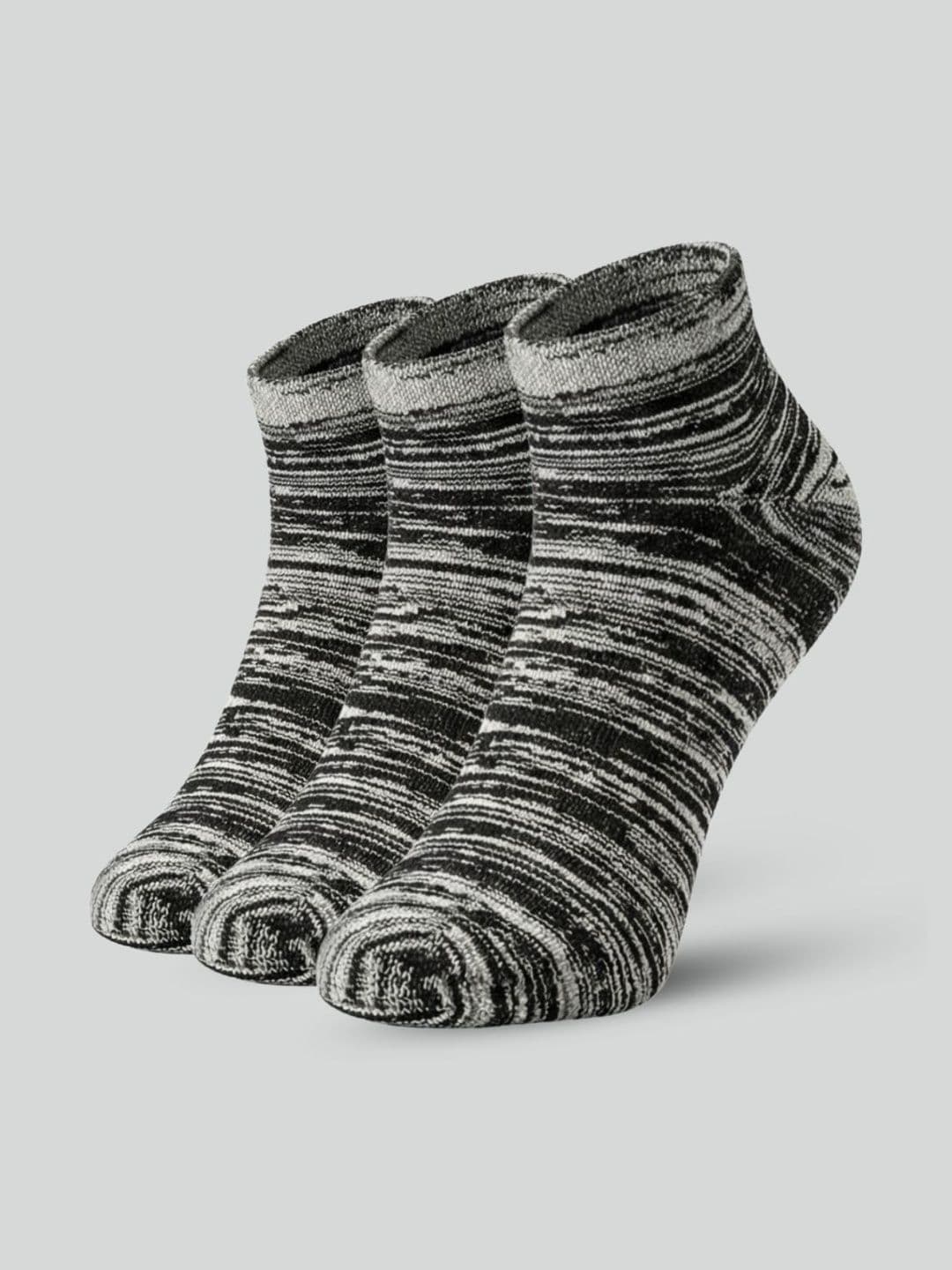 Sockscarving Unisex Pack of 3 Cotton Patterned Ankle Length Socks - view 1