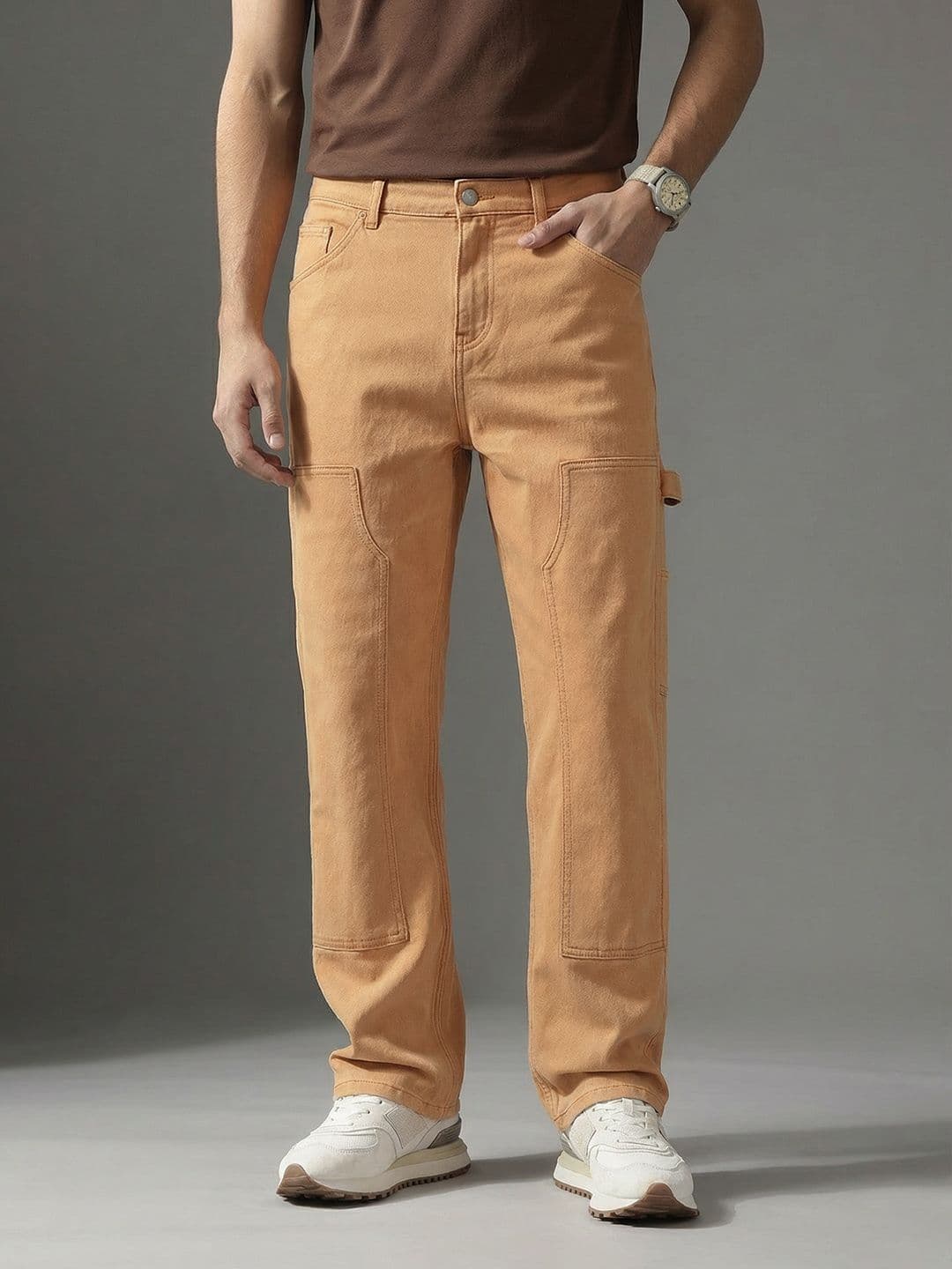FCUK Men Baggy Cargo Styles Stretchable Jeans - view 1