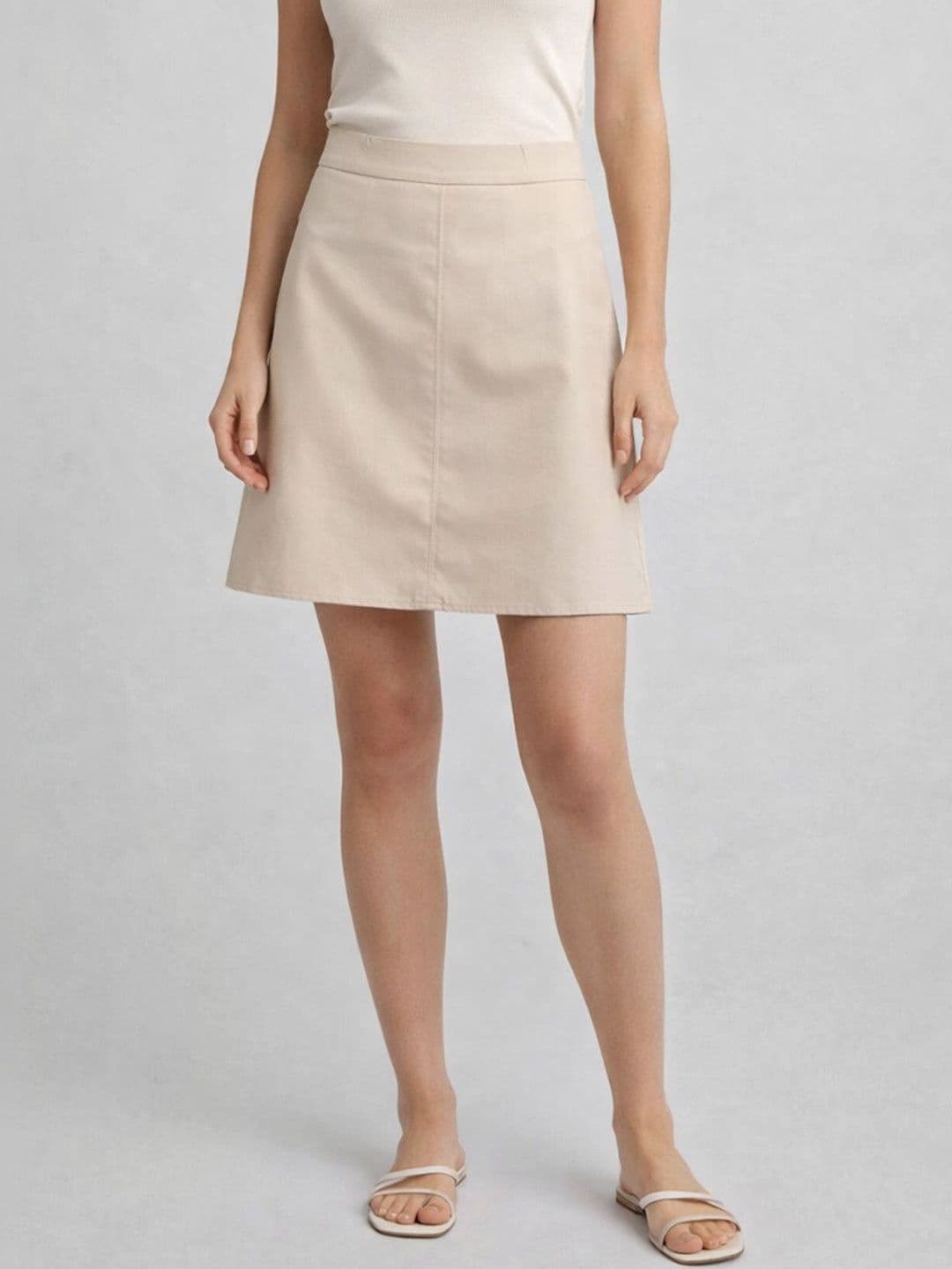 Suo Women Above Knee A-Line Skirt - view 1