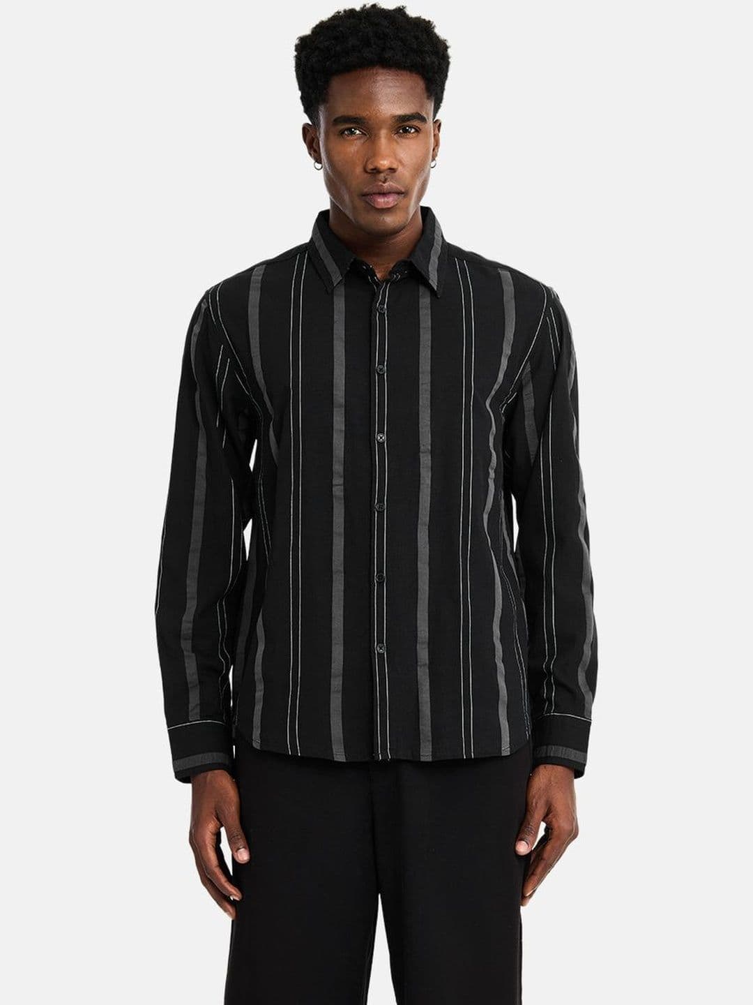 Snitch Men Striped Casual Shirt - view 1