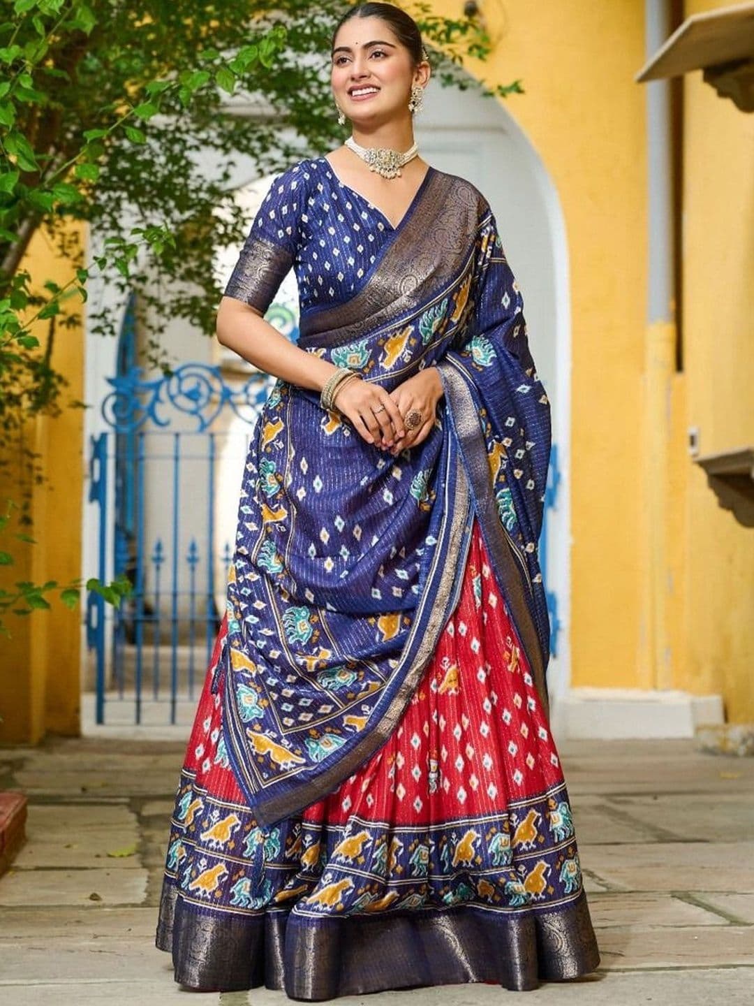 VASTRYN Ready to Wear Lehenga & Unstitched Blouse With Dupatta - view 1