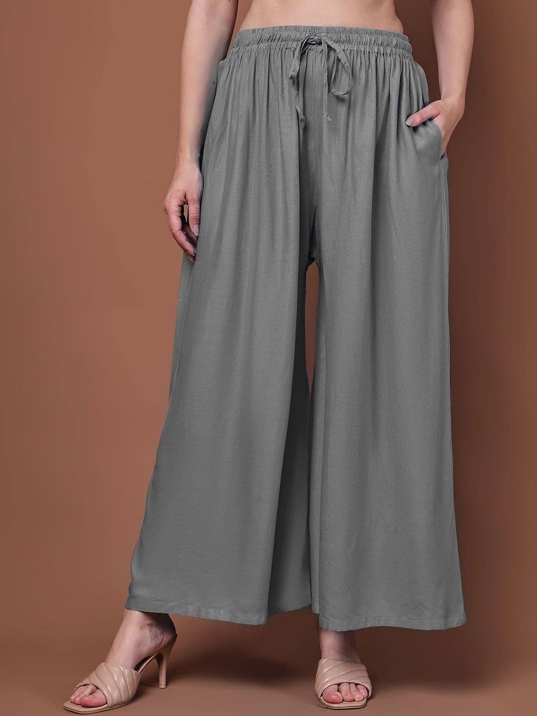 KALINI Women Flared Ethnic Palazzos - view 1
