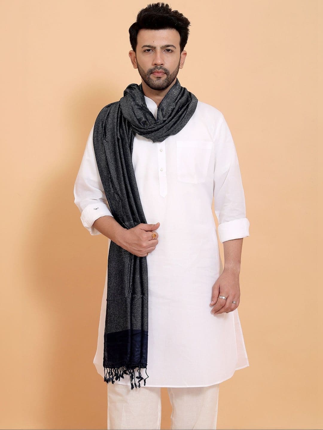 EBADAT Men Embroidered Scarf - view 1