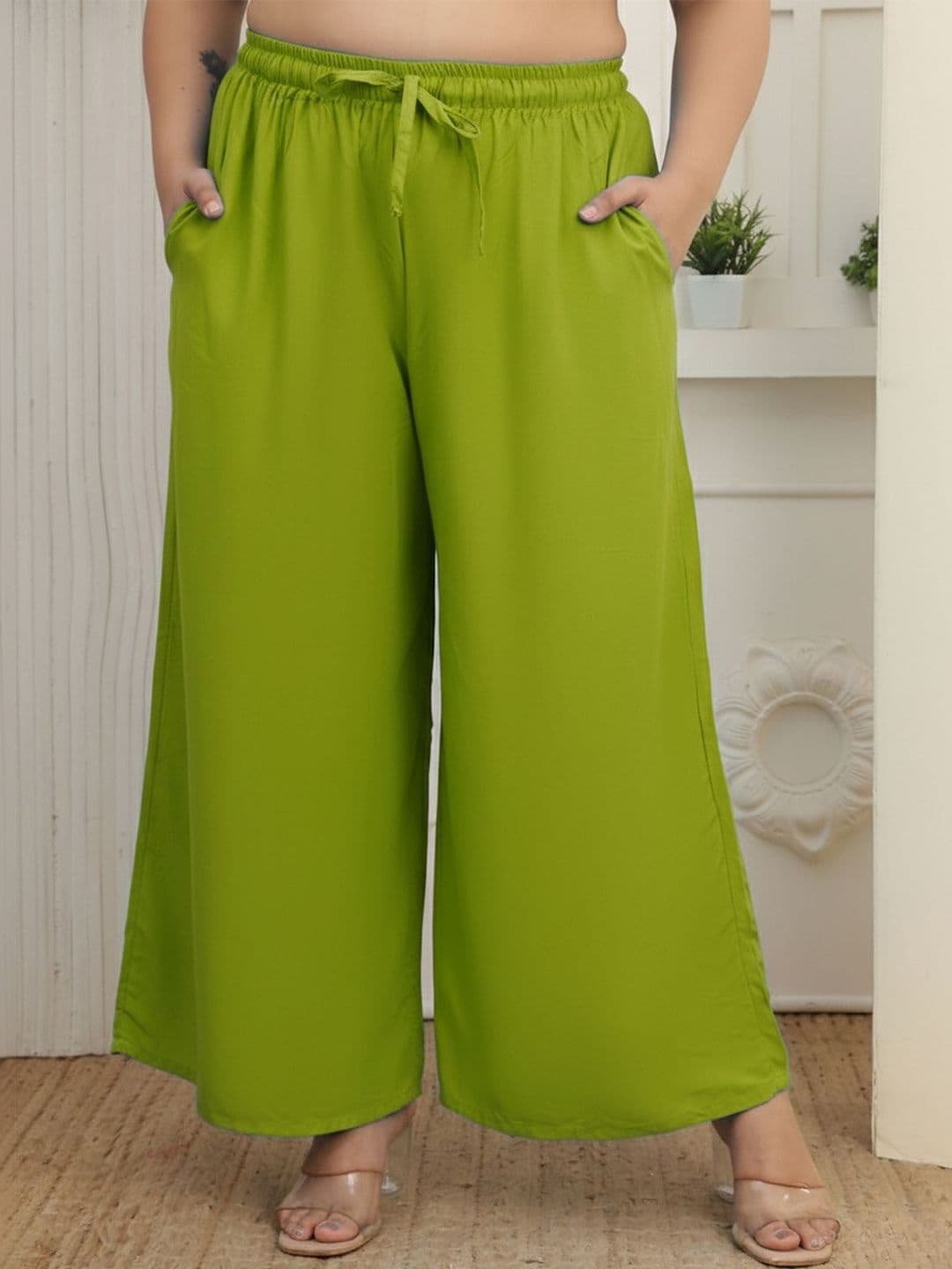 KALINI Women Flared Ethnic Palazzos - view 1