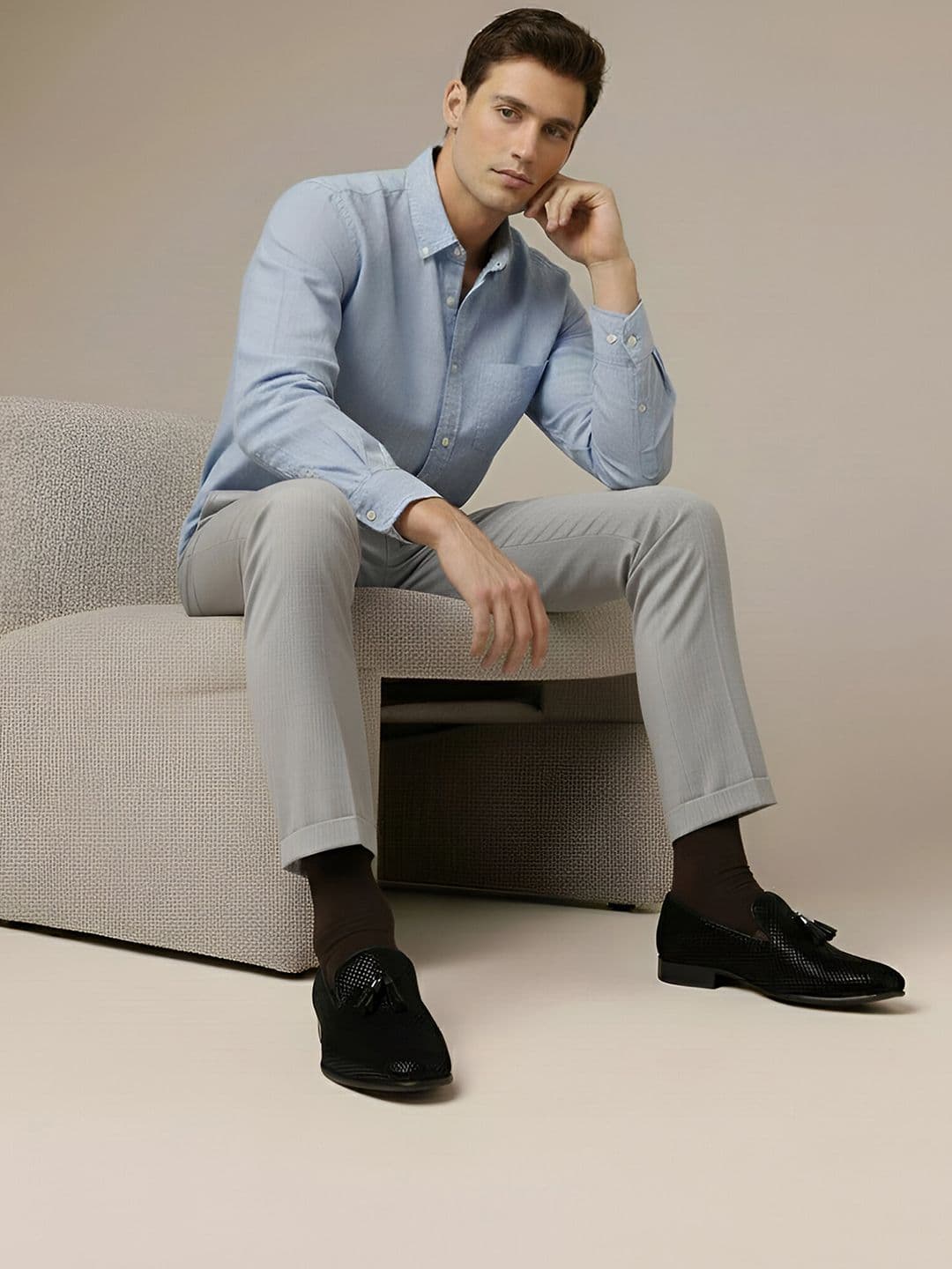 Metro Men Round-Toe Formal Loafers - view 1