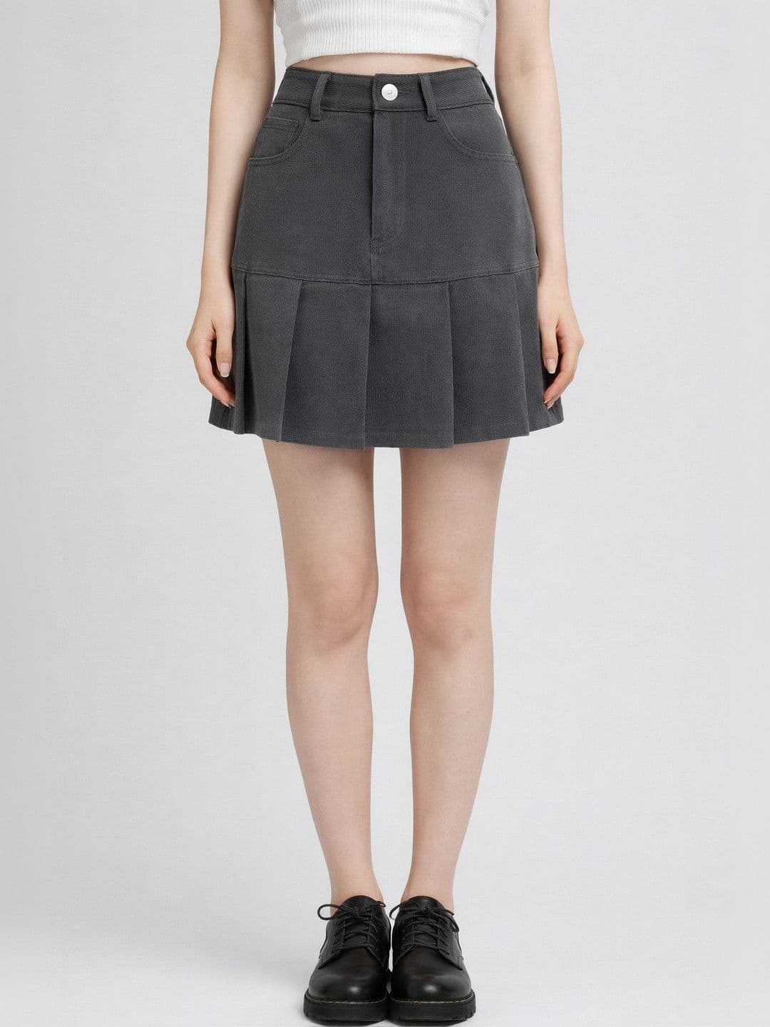 Suo Women Above Knee A-Line Skirt - view 1