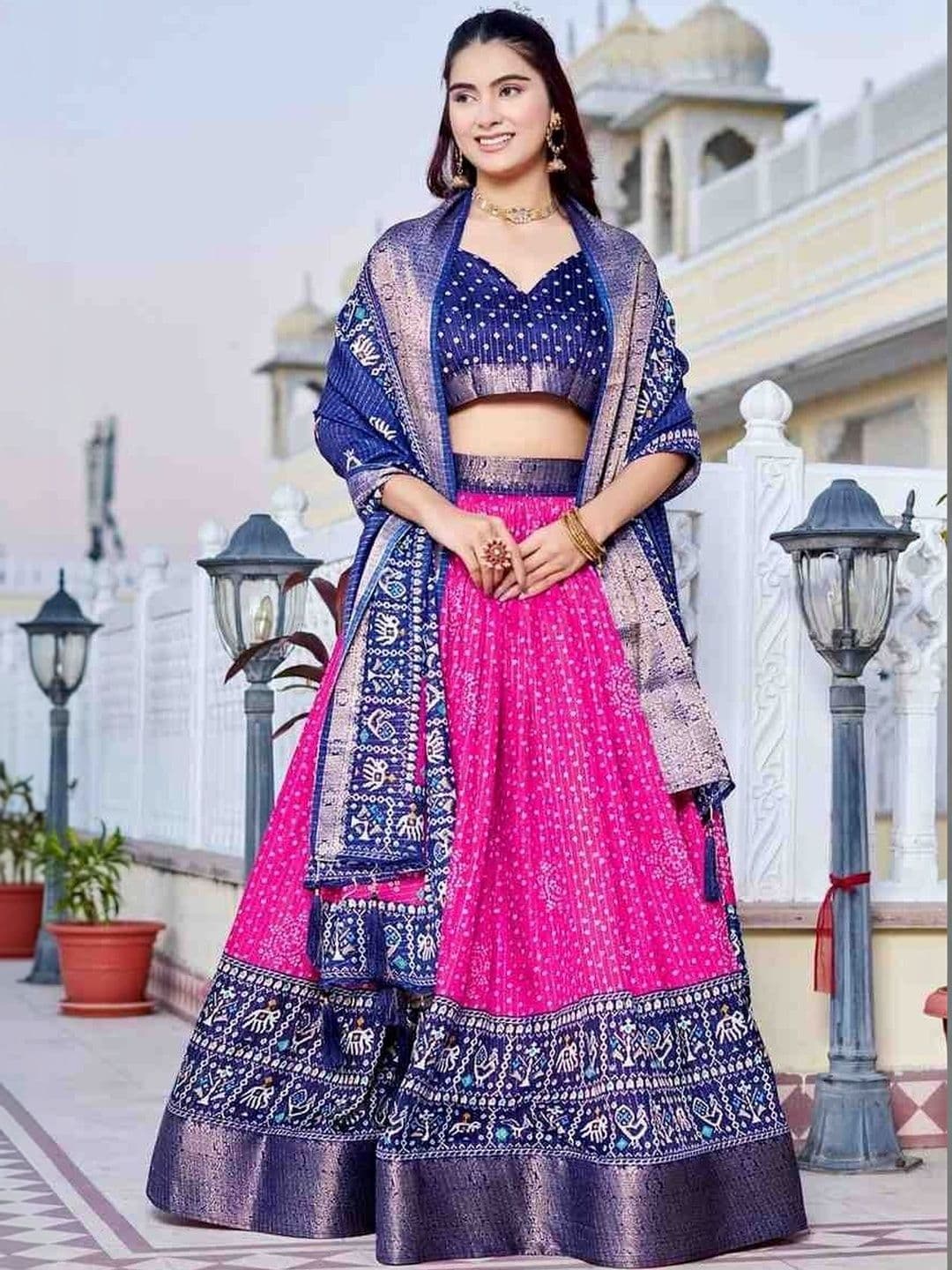 RUNAYA NX Ready to Wear Lehenga & Unstitched Blouse Raw Silk - view 1