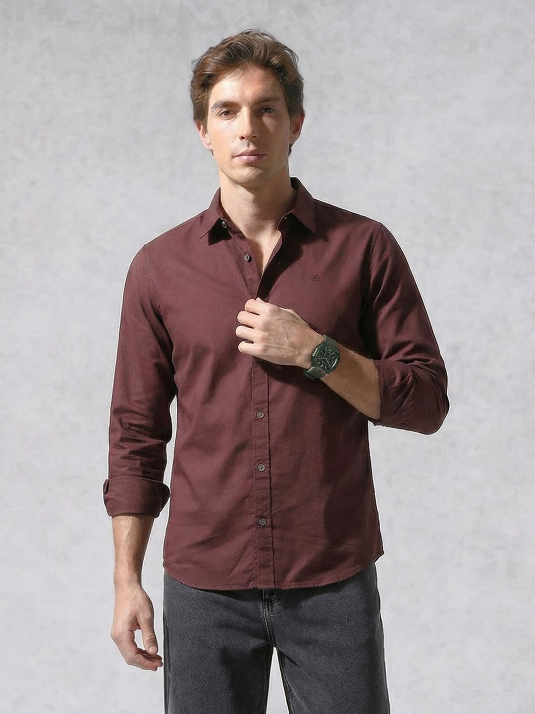 WROGN Slim Fit Pure Cotton Casual Shirt - view 1