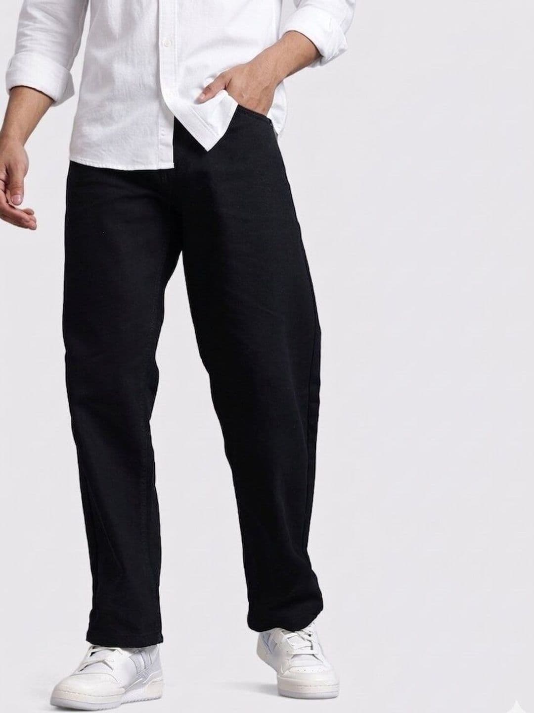 MASTERLY WEFT Men Super Straight Fit Mid-Rise Stretchable Jeans - view 1