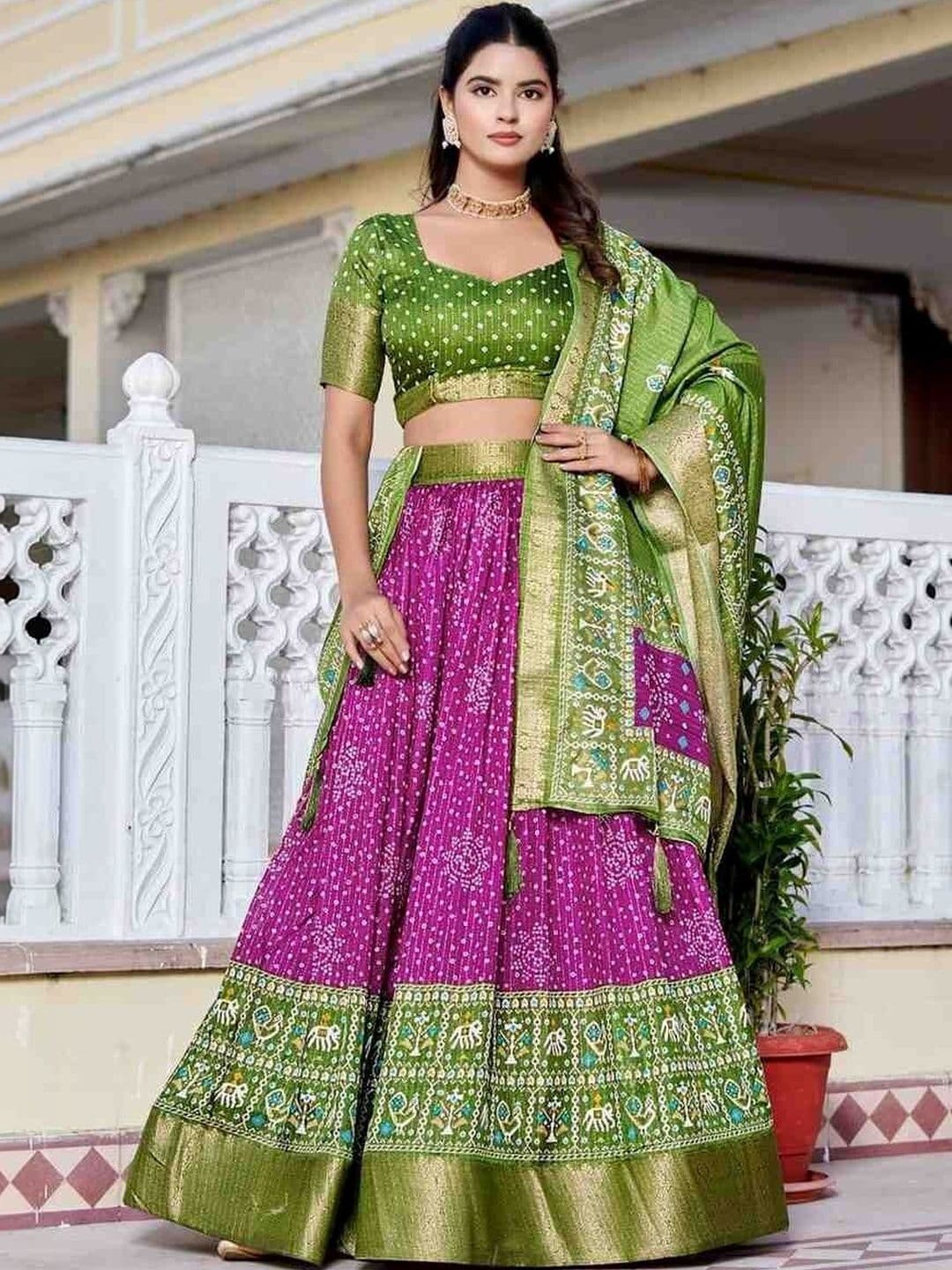RUNAYA NX Ready to Wear Lehenga & Unstitched Blouse Raw Silk - view 1