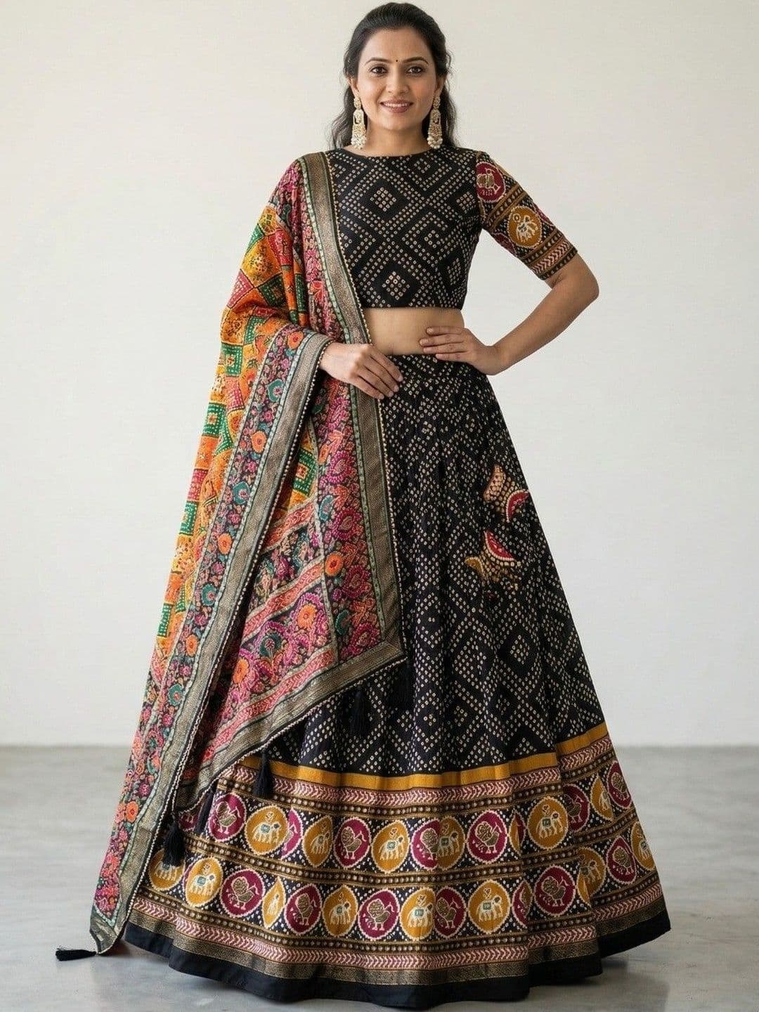 RUNAYA NX Ready to Wear Lehenga & Unstitched Blouse Raw Silk - view 1